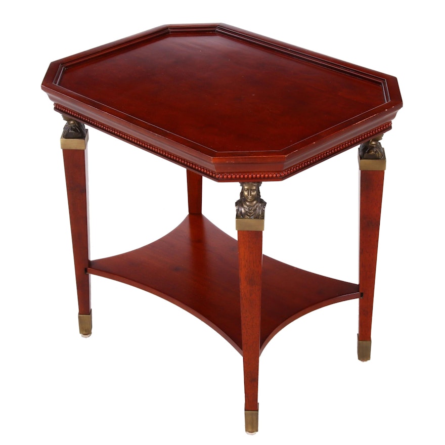 Bombay Company Neoclassical End Table, Late 20th Century