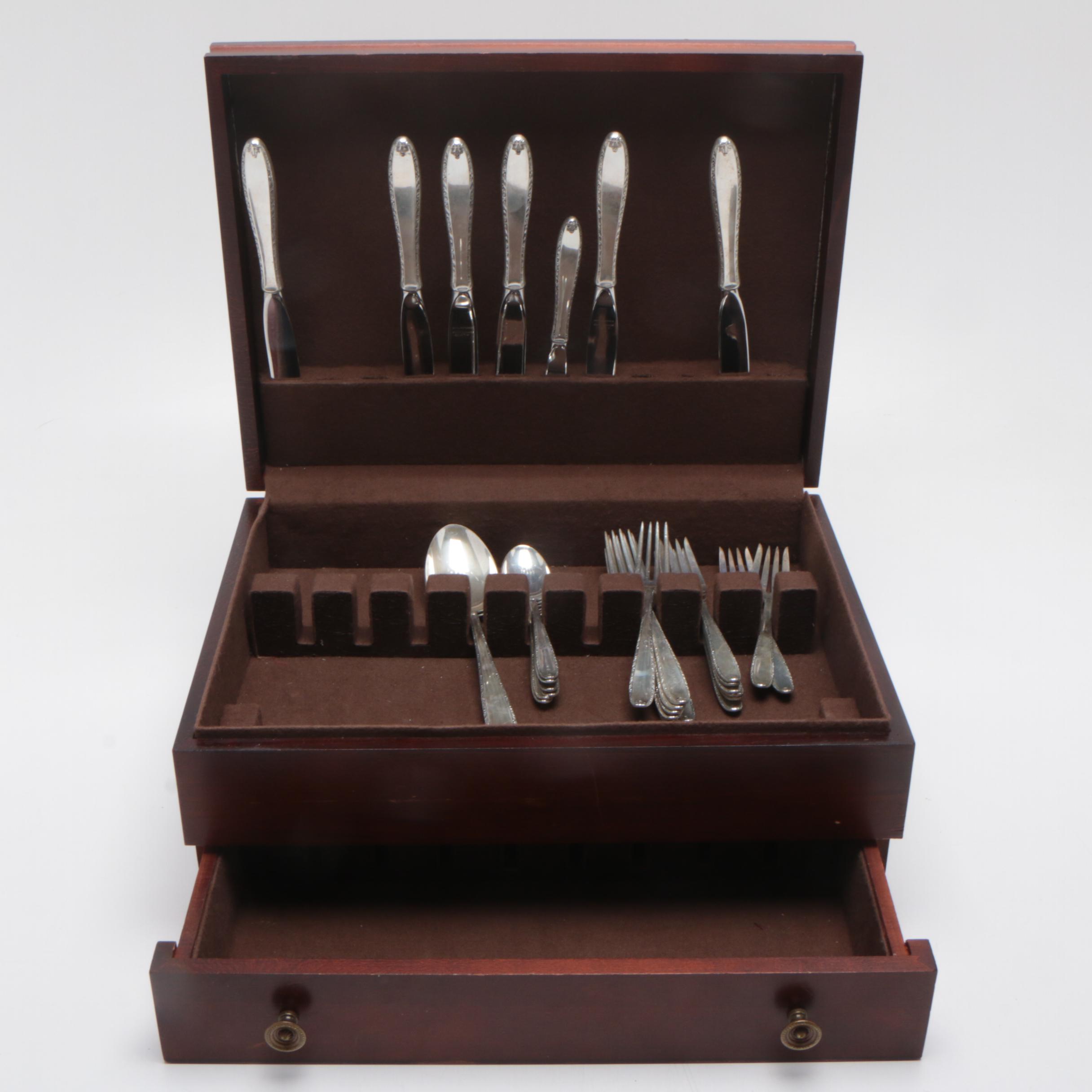 Alvin "Southern Charm" Sterling Silver Flatware in Storage Chest