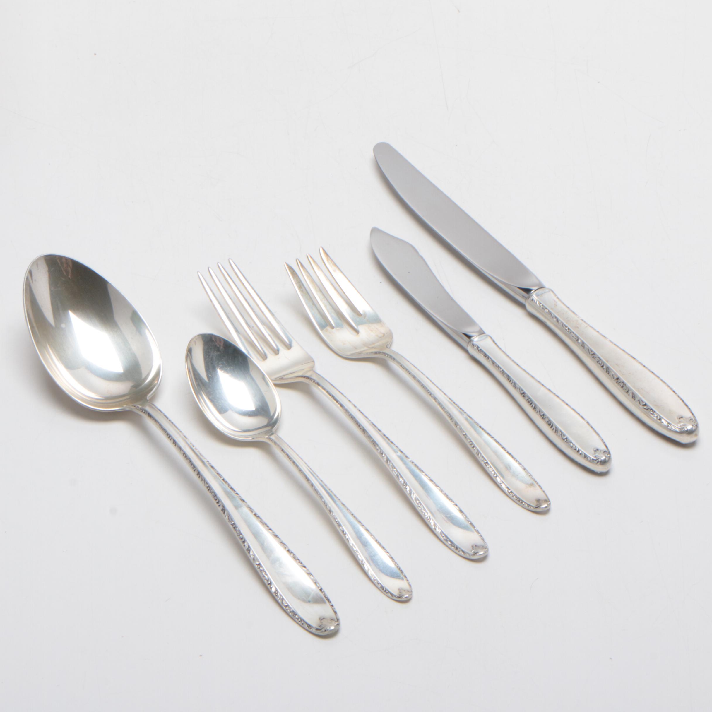 Alvin "Southern Charm" Sterling Silver Flatware in Storage Chest