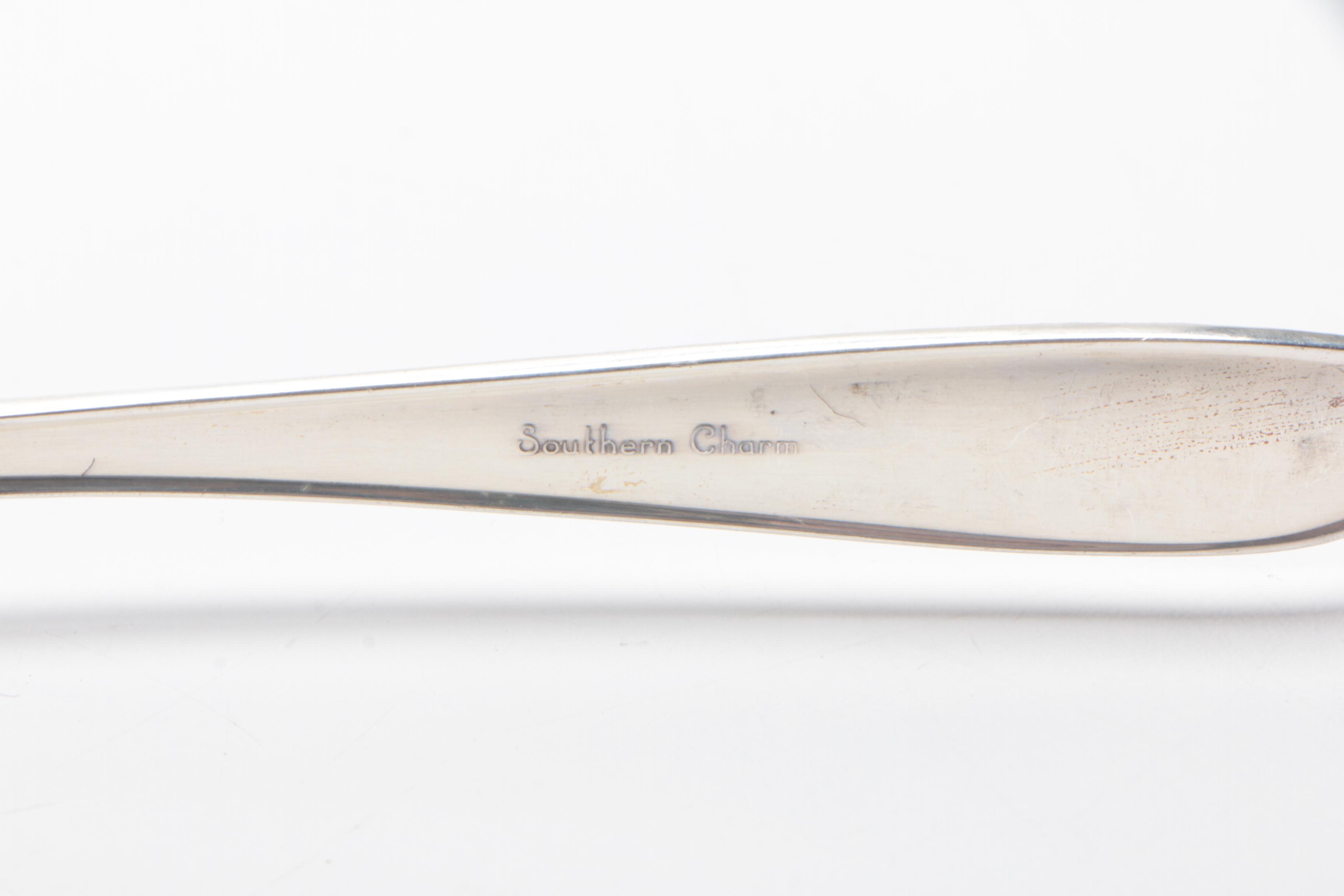 Alvin "Southern Charm" Sterling Silver Flatware in Storage Chest