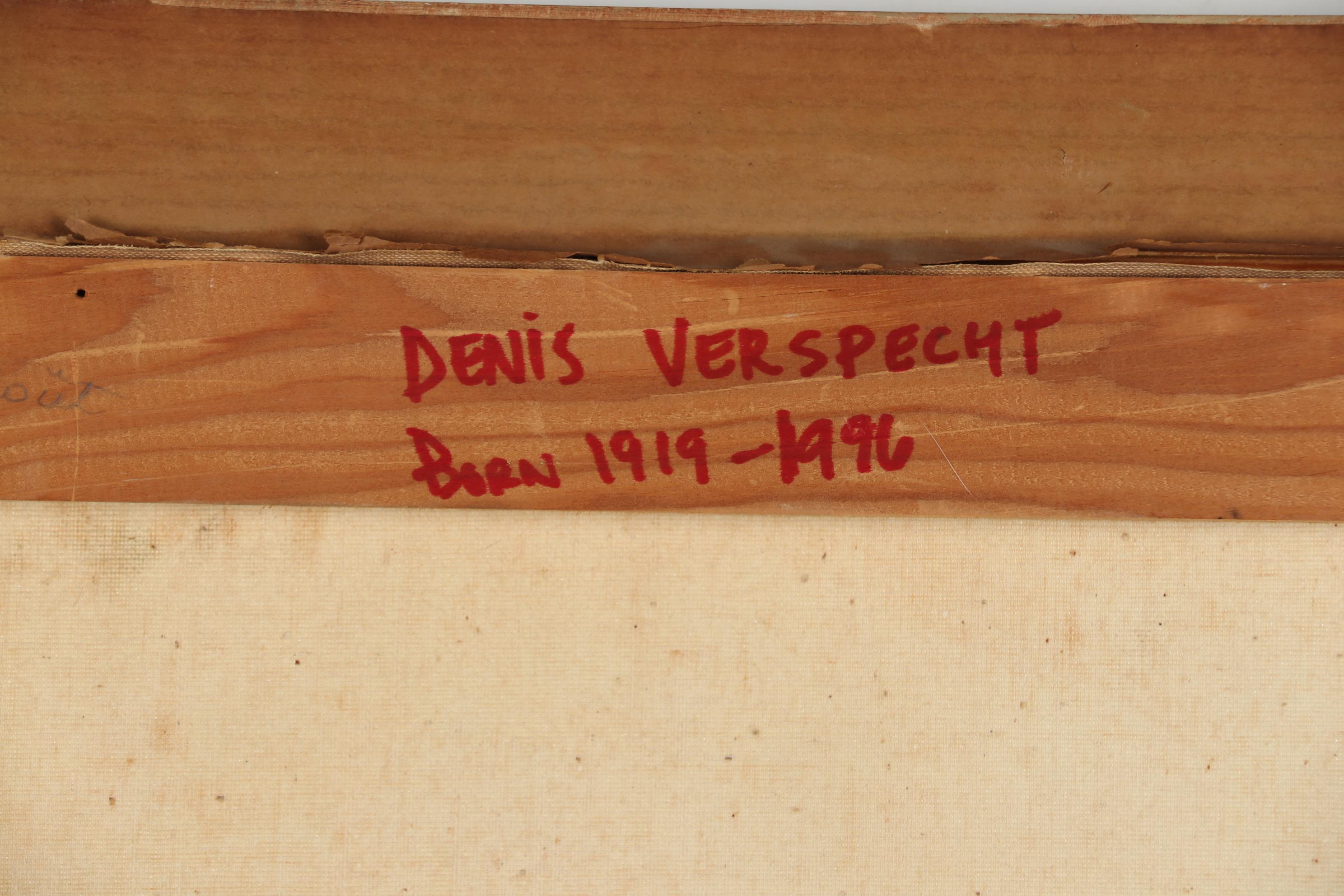 Denis Verspecht Oil Painting "Honfleur", 1959