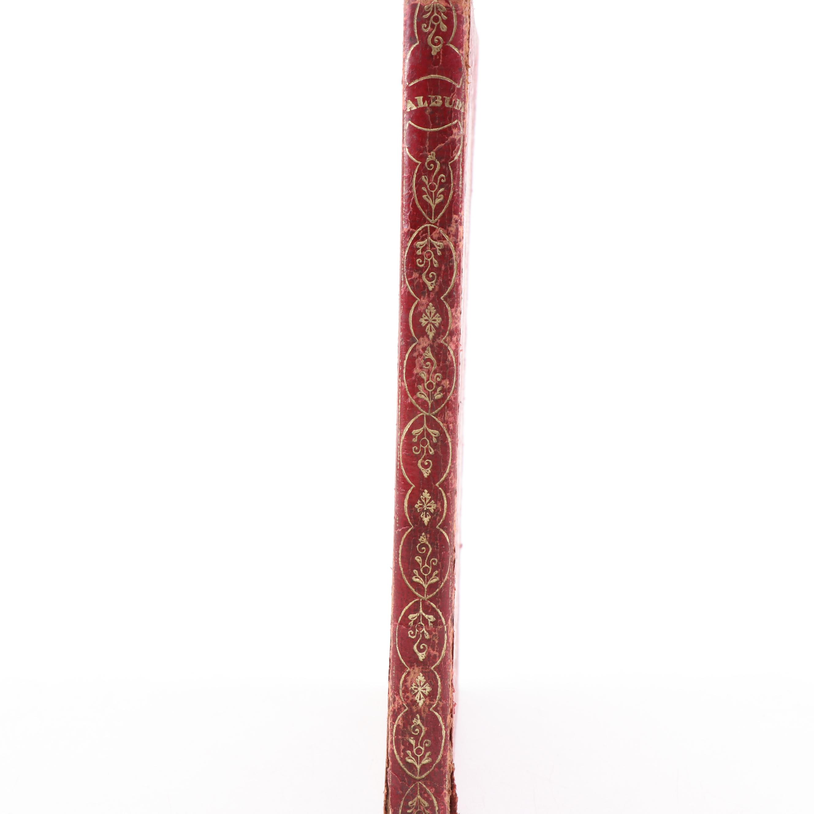 Ornate Leather Bound Album with Handwritten Poetry, ca. 1838