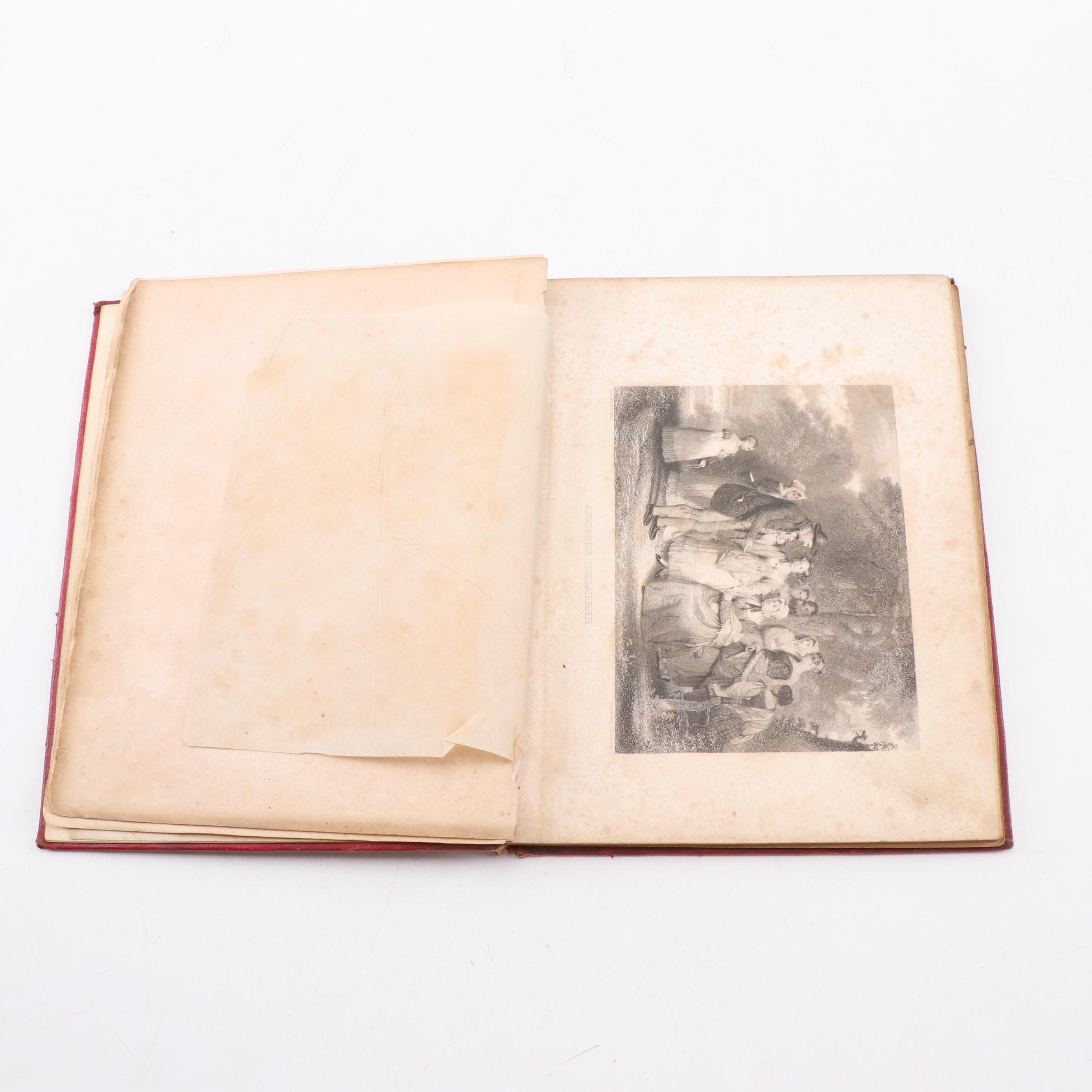 Ornate Leather Bound Album with Handwritten Poetry, ca. 1838