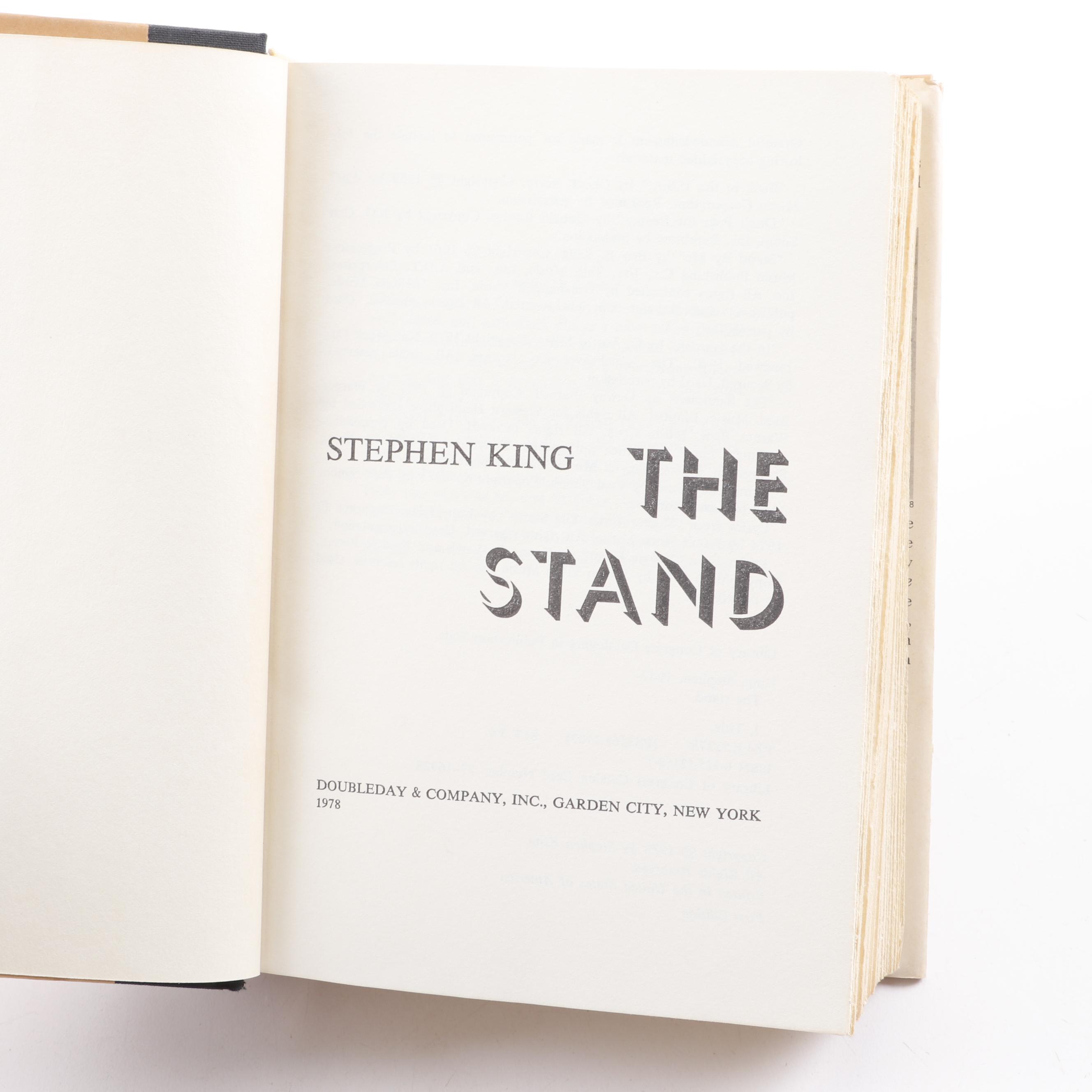 1978 First Edition "The Stand" by Stephen King