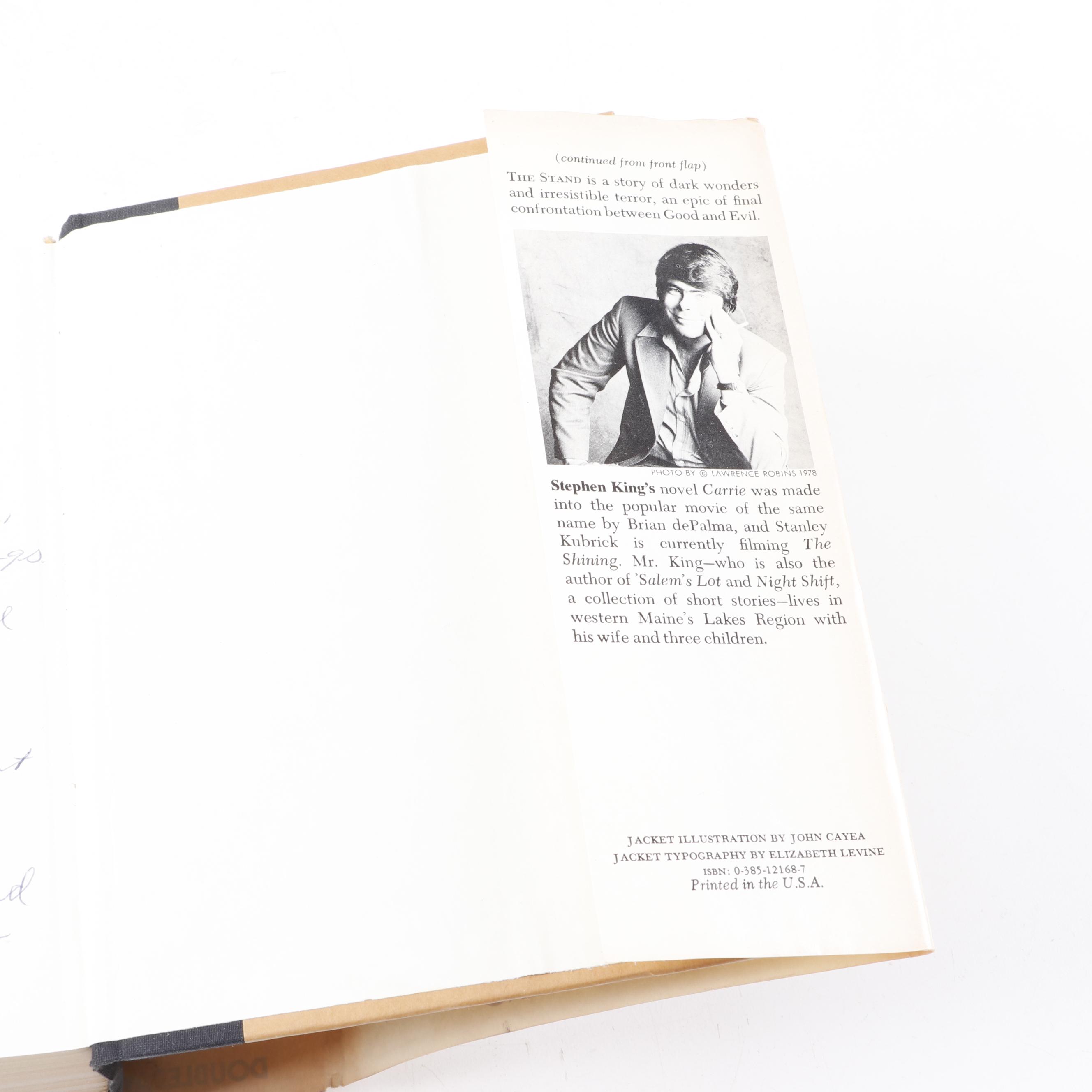 1978 First Edition "The Stand" by Stephen King