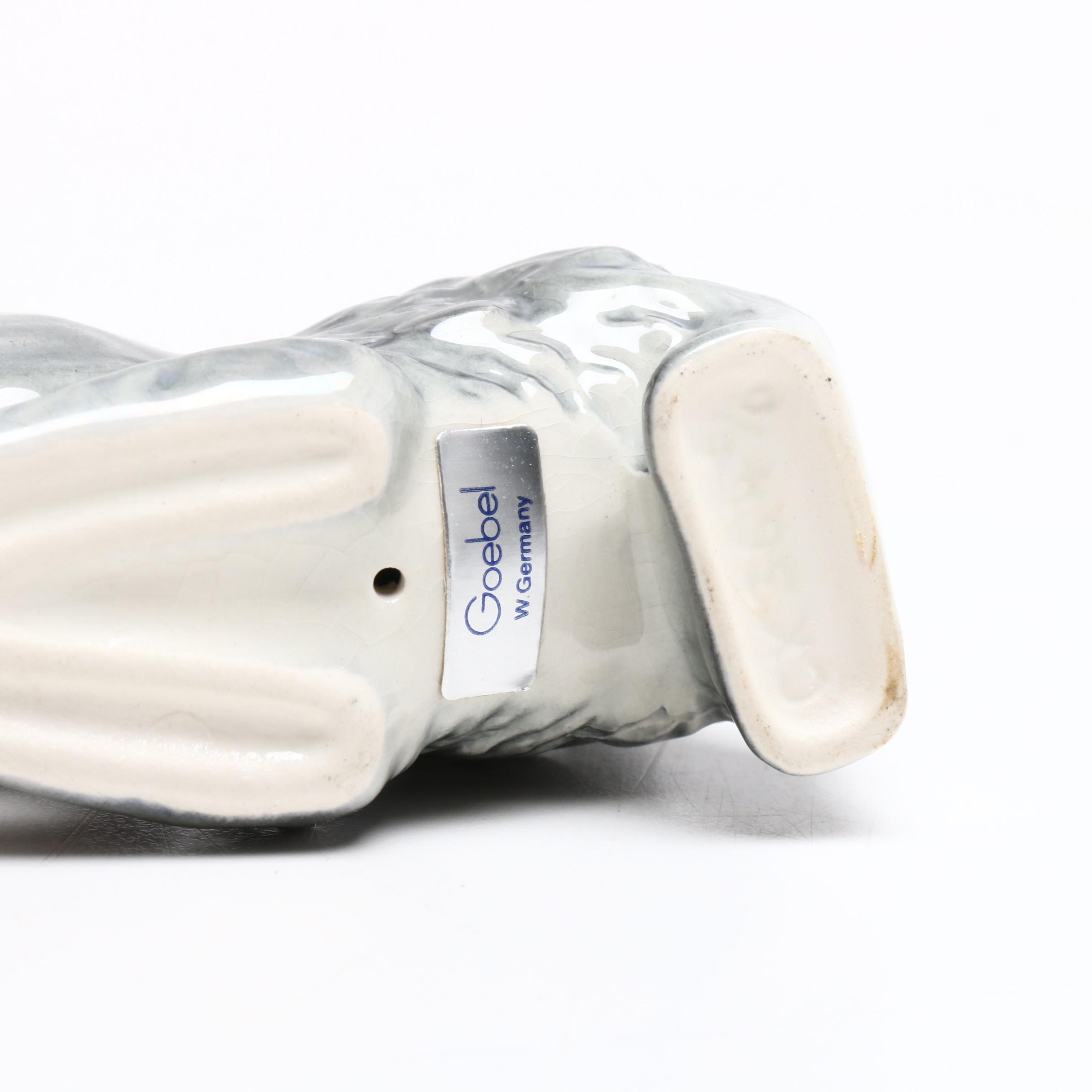 Goebel Sleeping Cat Porcelain Figurine with More Goebel Cat Figurines