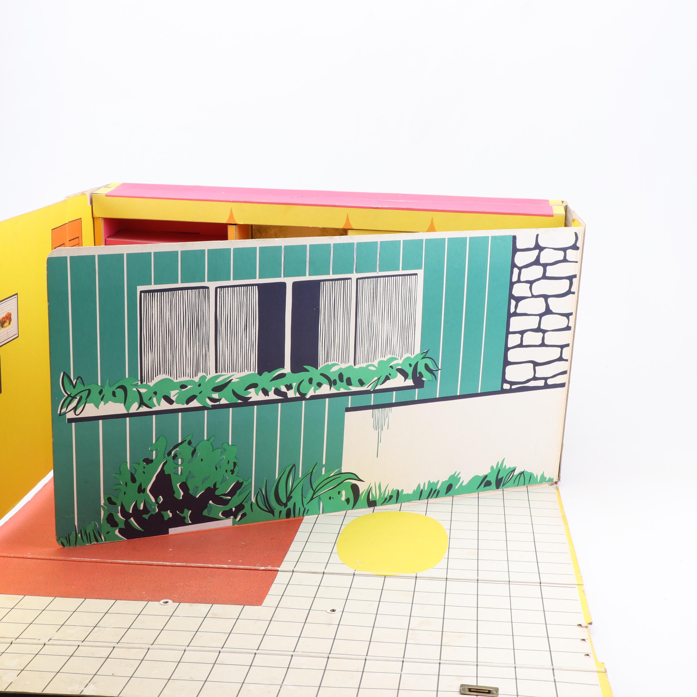 Vintage Barbie Dream House #816 and Midge, Skipper, and Ken Dolls, 1960-1963