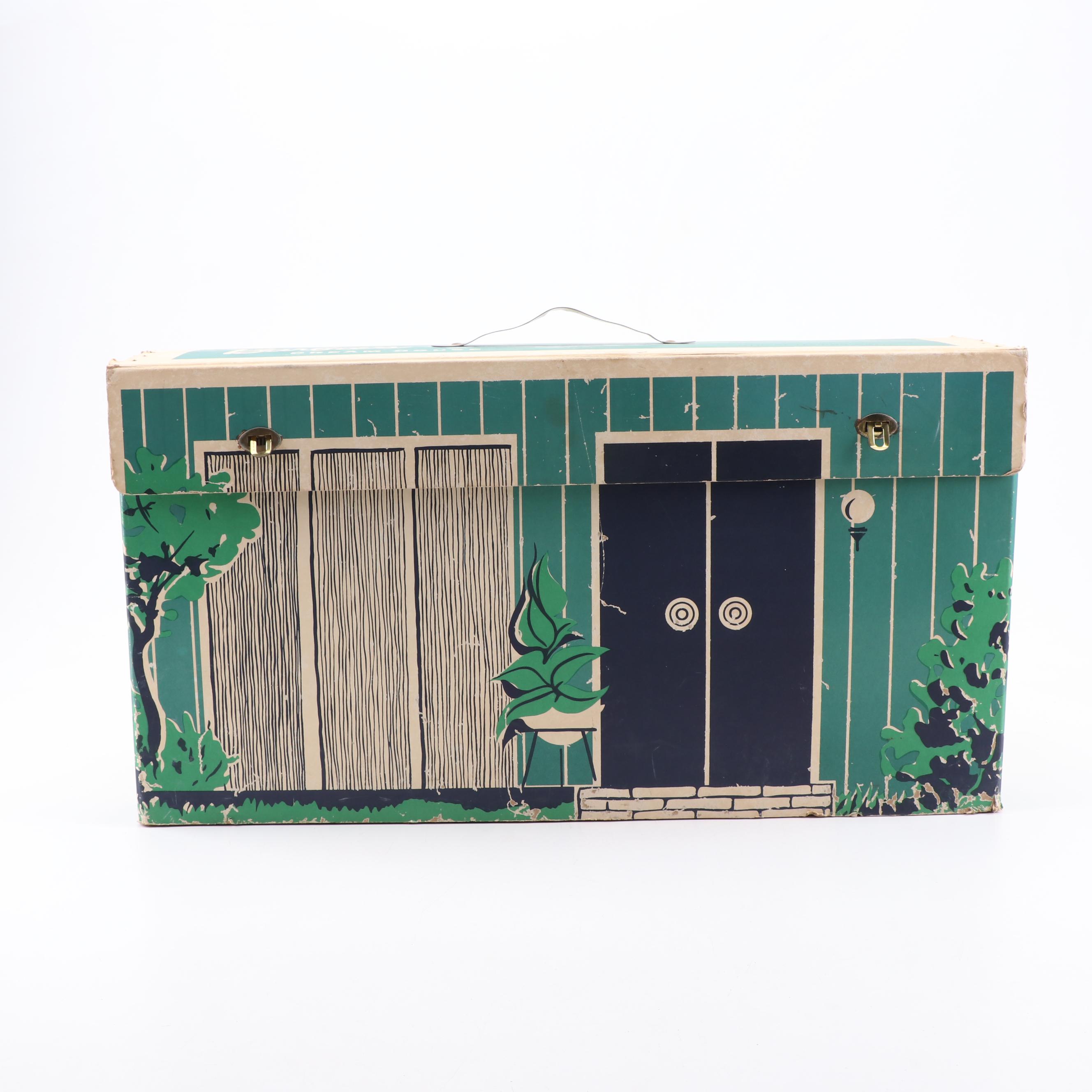 Vintage Barbie Dream House #816 and Midge, Skipper, and Ken Dolls, 1960-1963