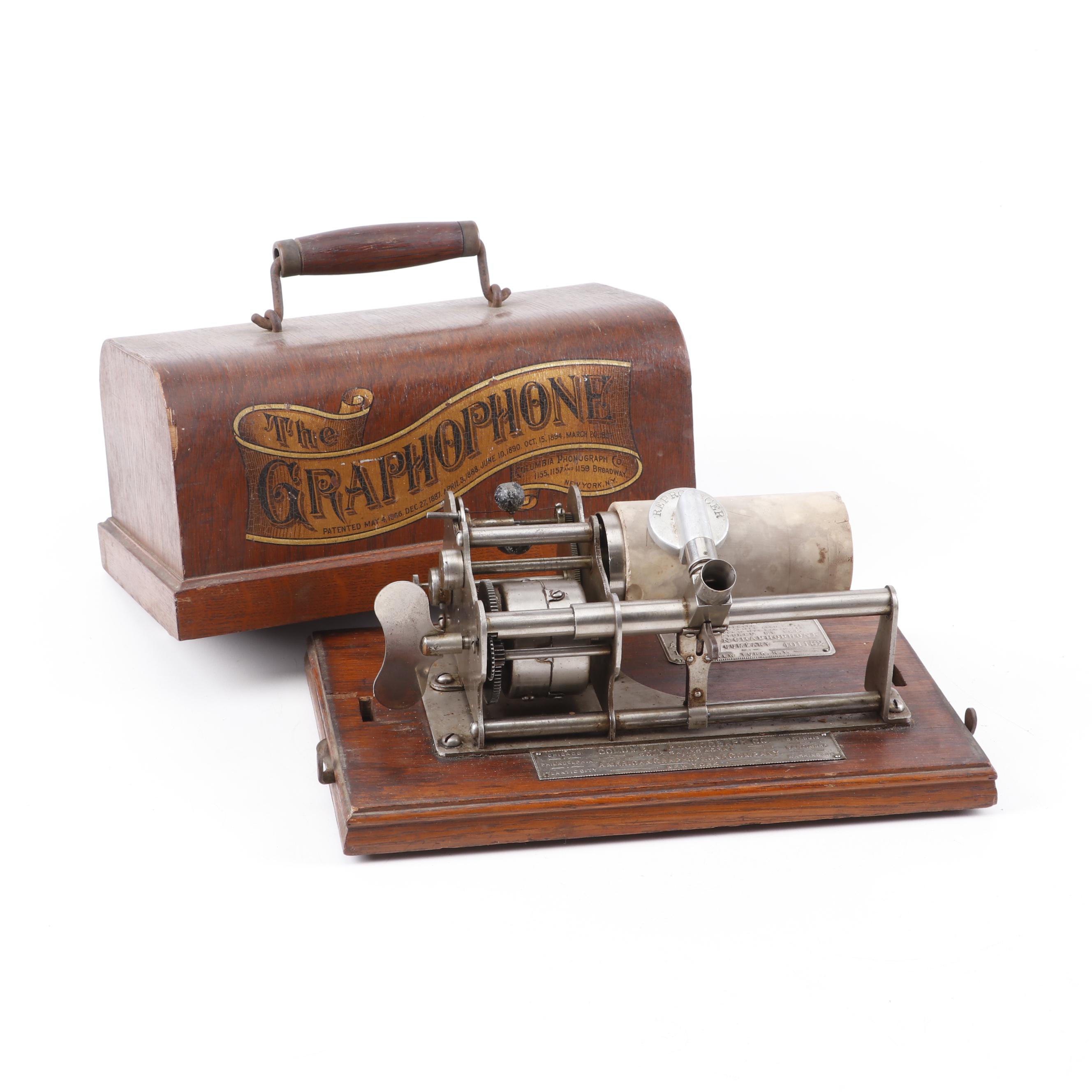 Columbia Phonograph Graphophone Type B, circa 1897