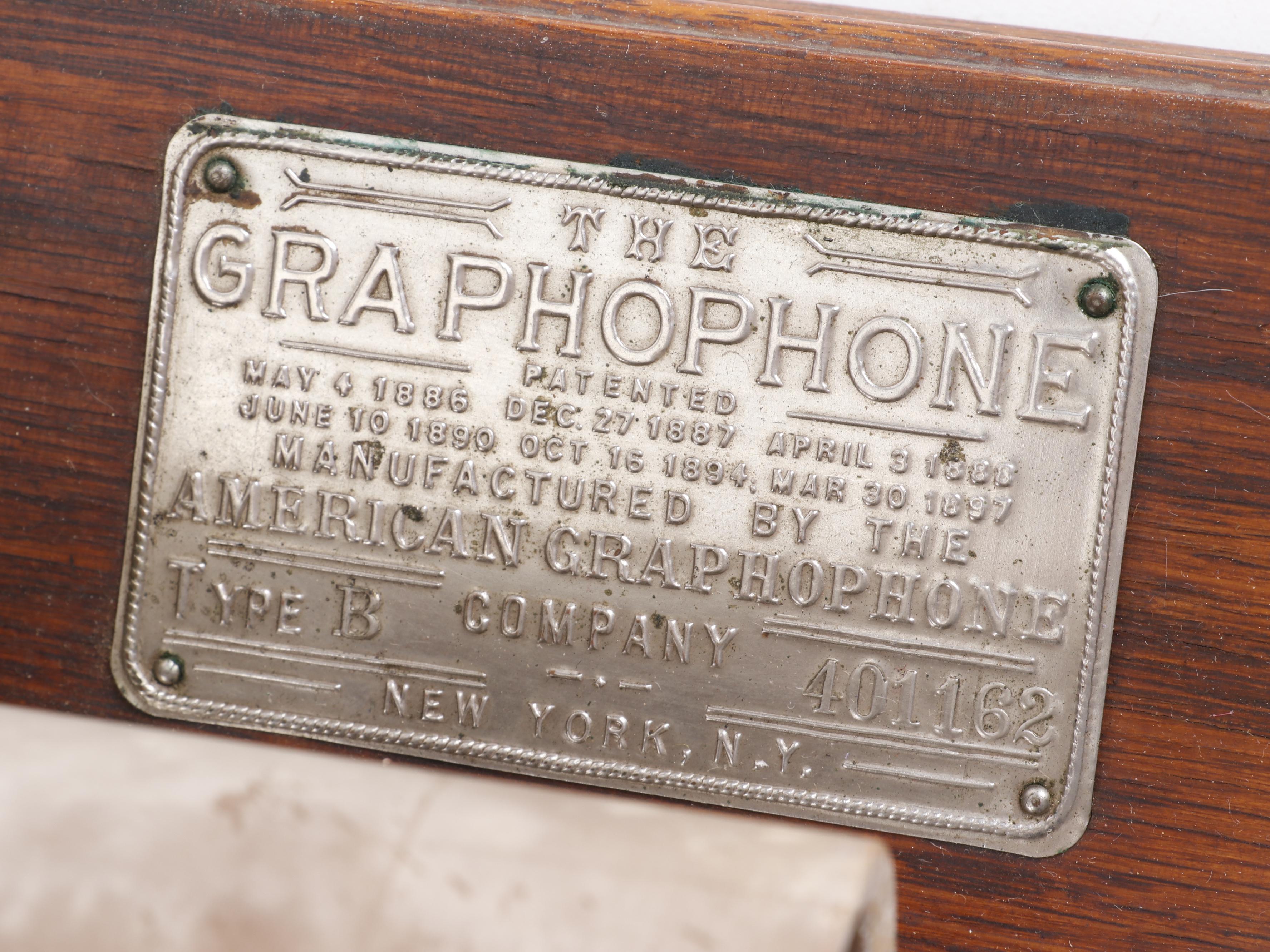 Columbia Phonograph Graphophone Type B, circa 1897