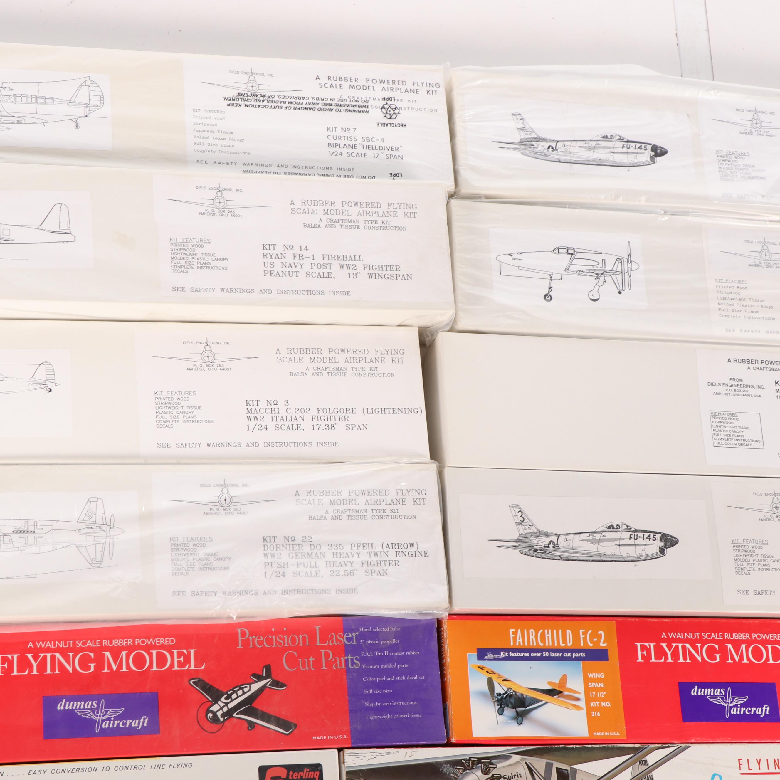 Flying Airplane Scale Model Kits by Diels Engineering, Hi-Flier, and More