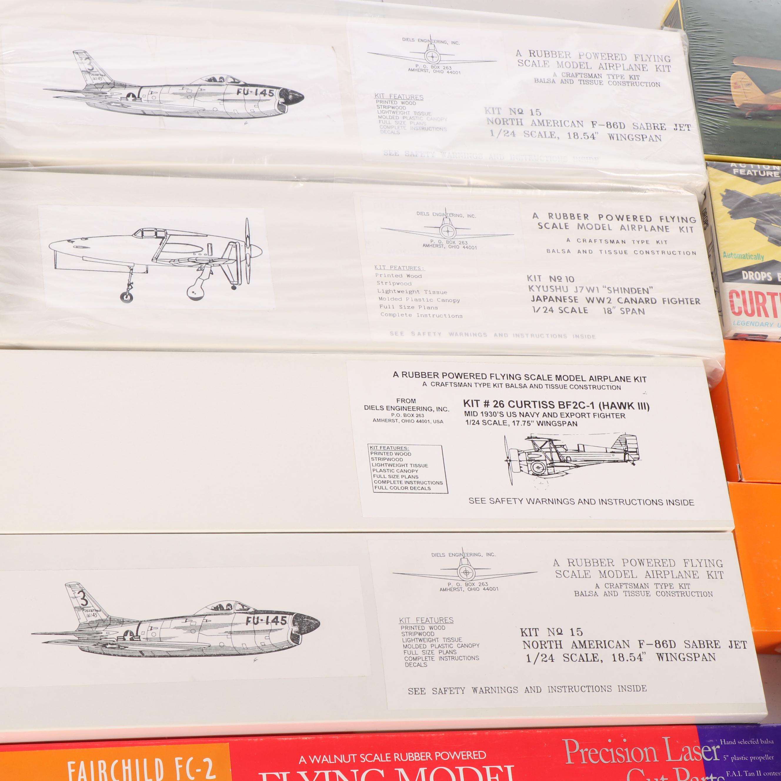 Flying Airplane Scale Model Kits by Diels Engineering, Hi-Flier, and More