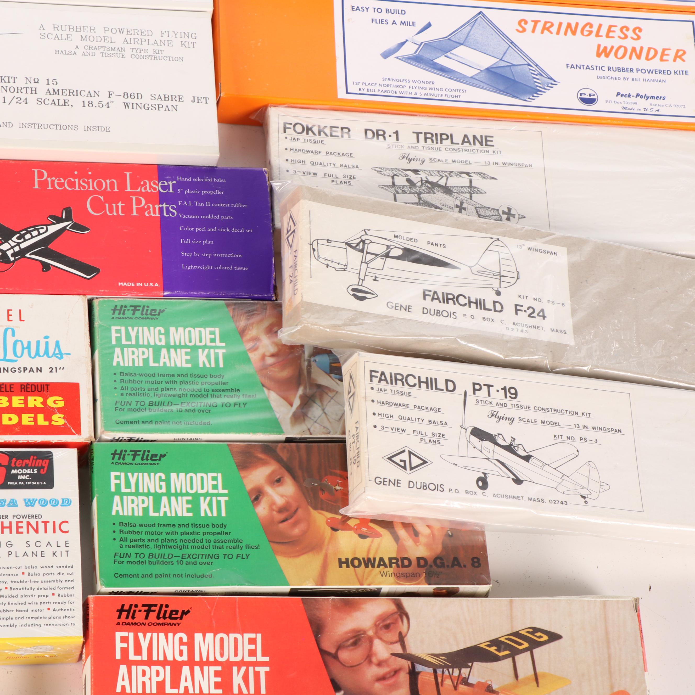 Flying Airplane Scale Model Kits by Diels Engineering, Hi-Flier, and More