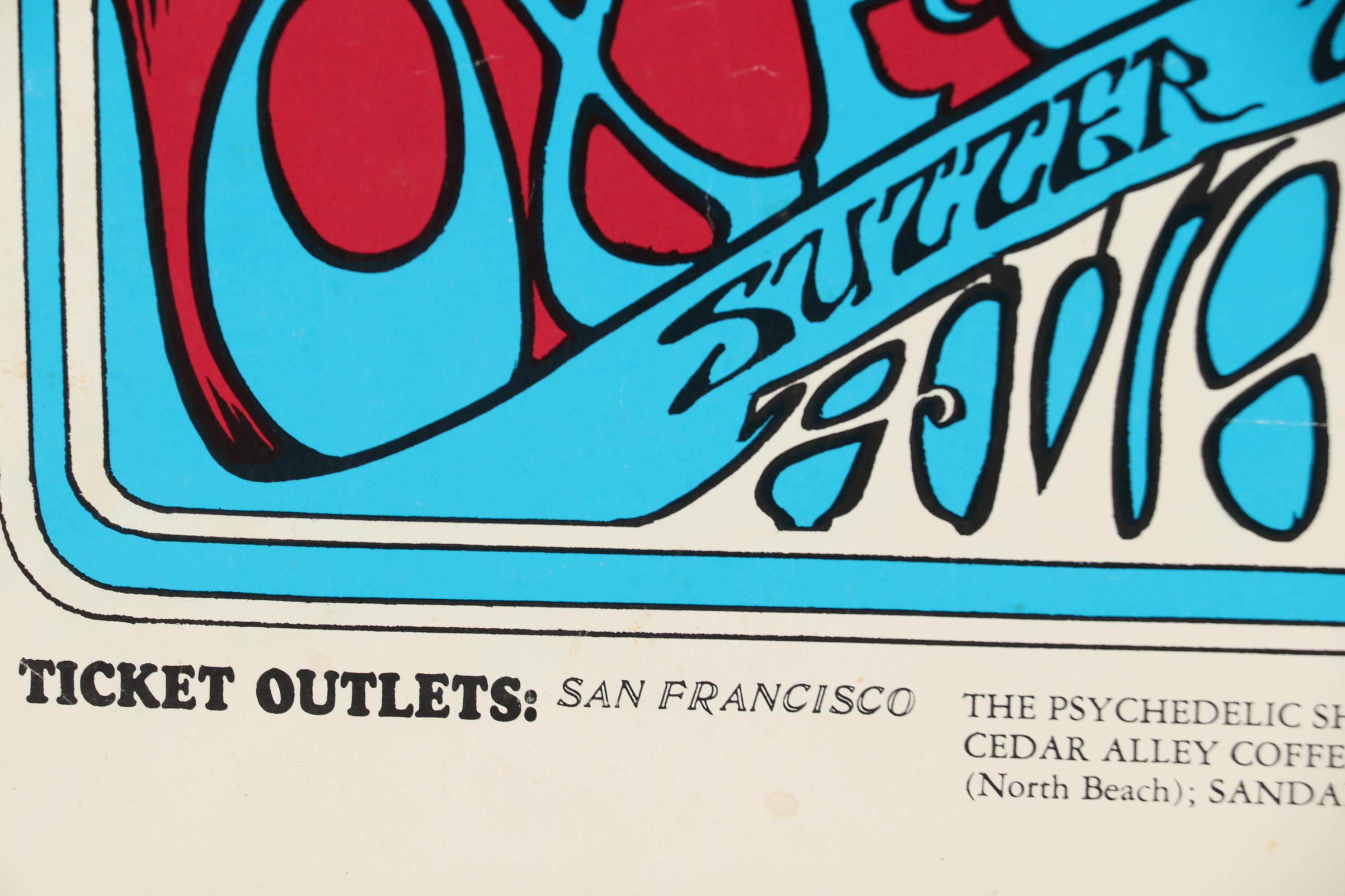 1977 Lithograph Concert Poster Grateful Dead at Avalon Ballroom