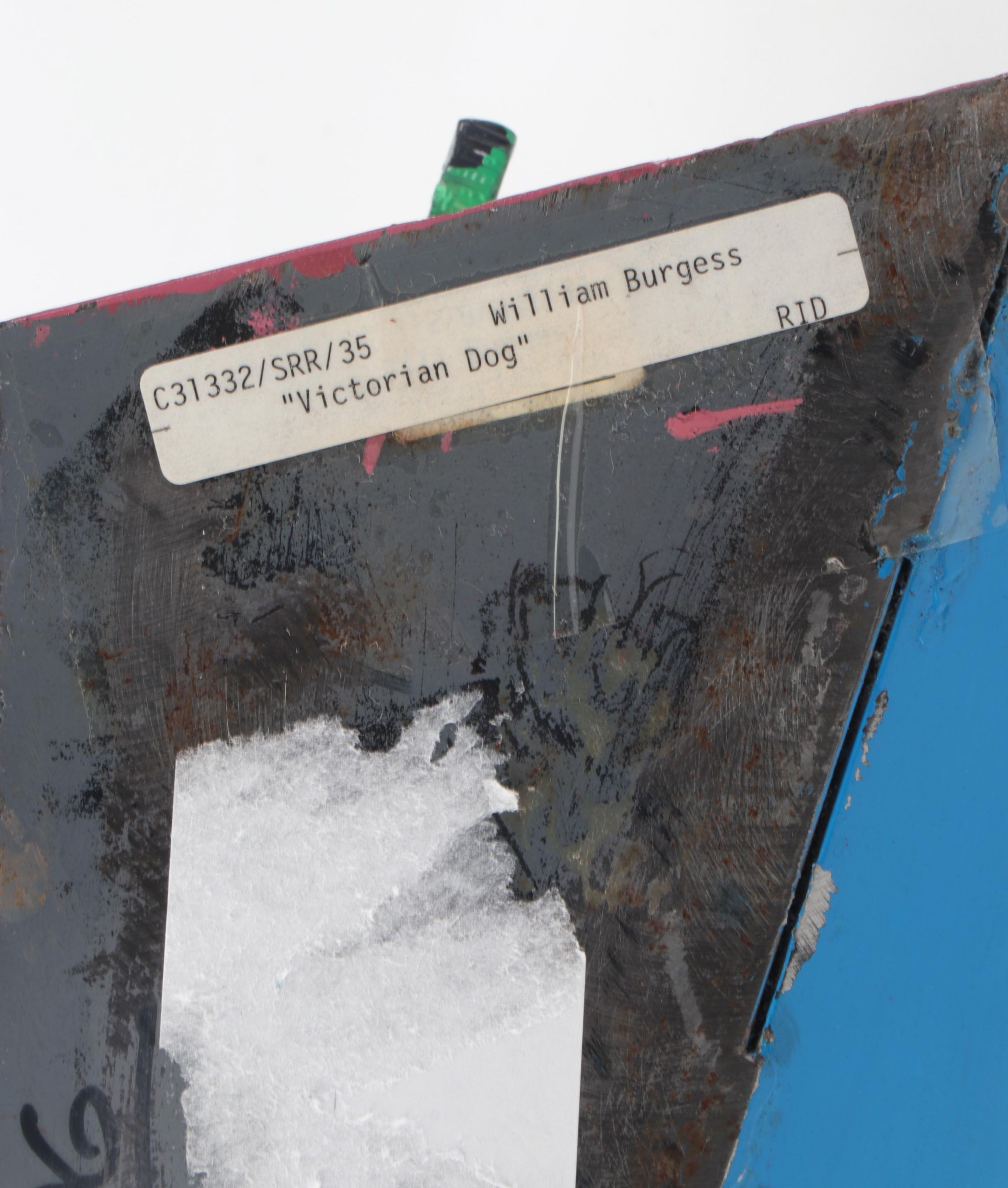 Bill Burgess Iron Sculpture "Victorian Dog"