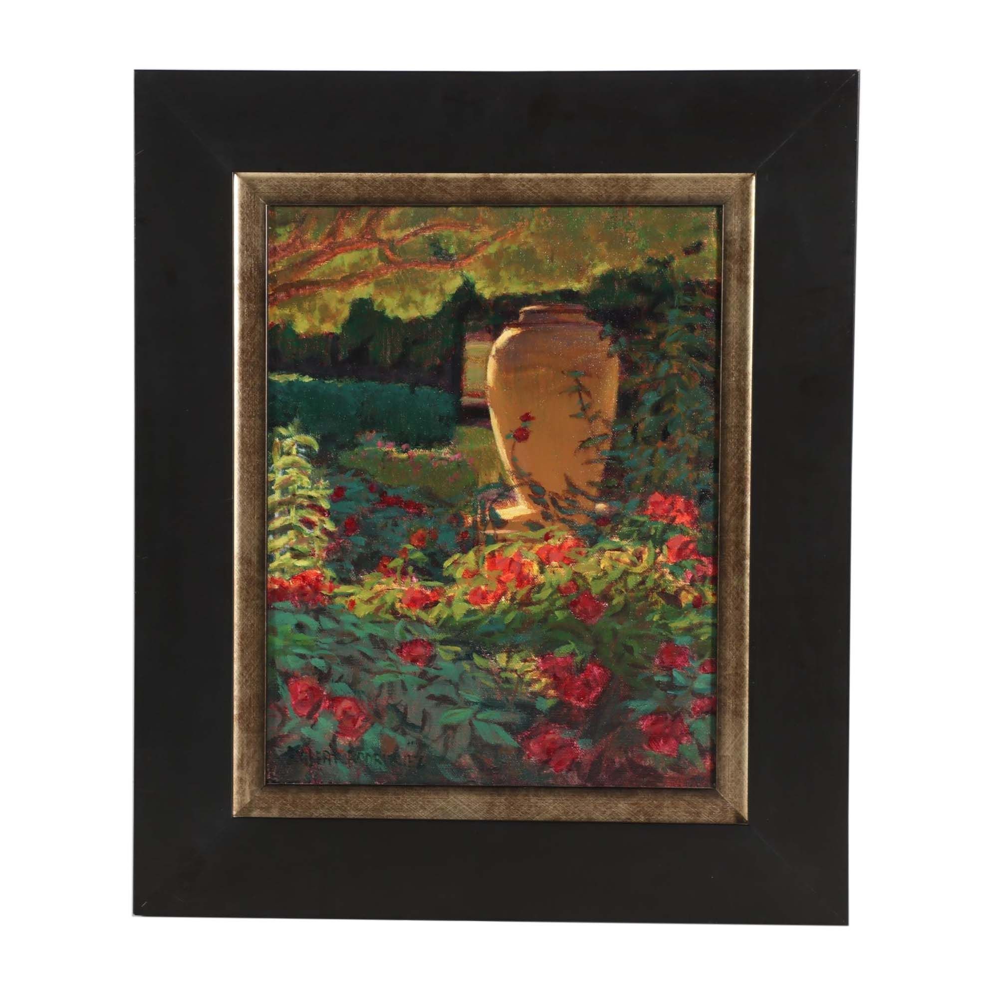 Garden Landscape Oil Painting