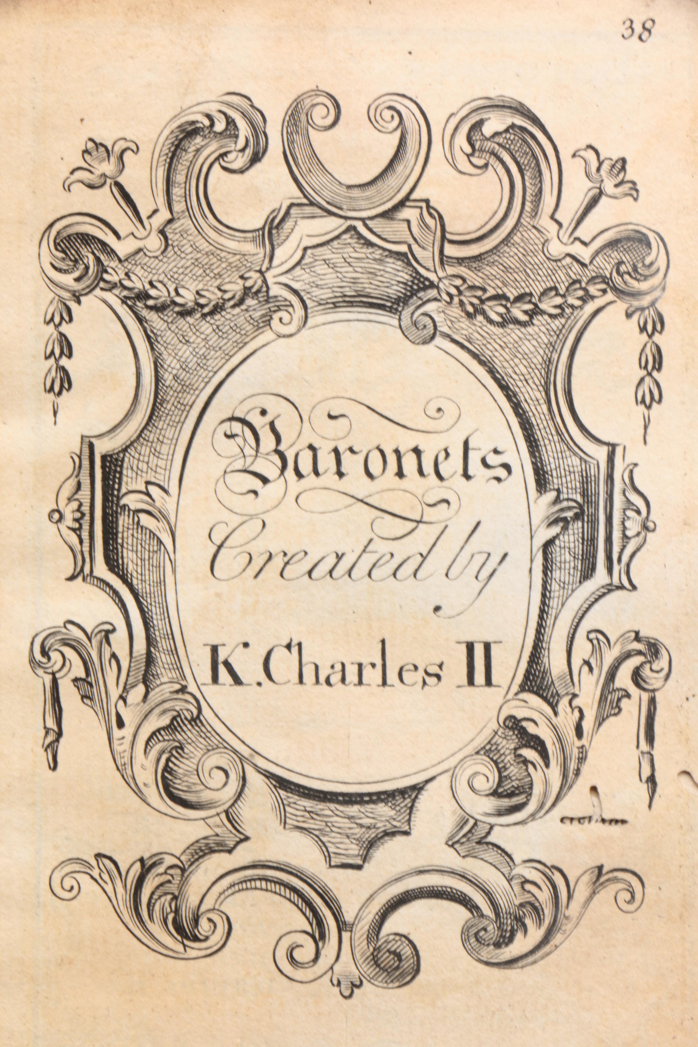 1727 Illustrated "The English Baronets" Volumes II and III