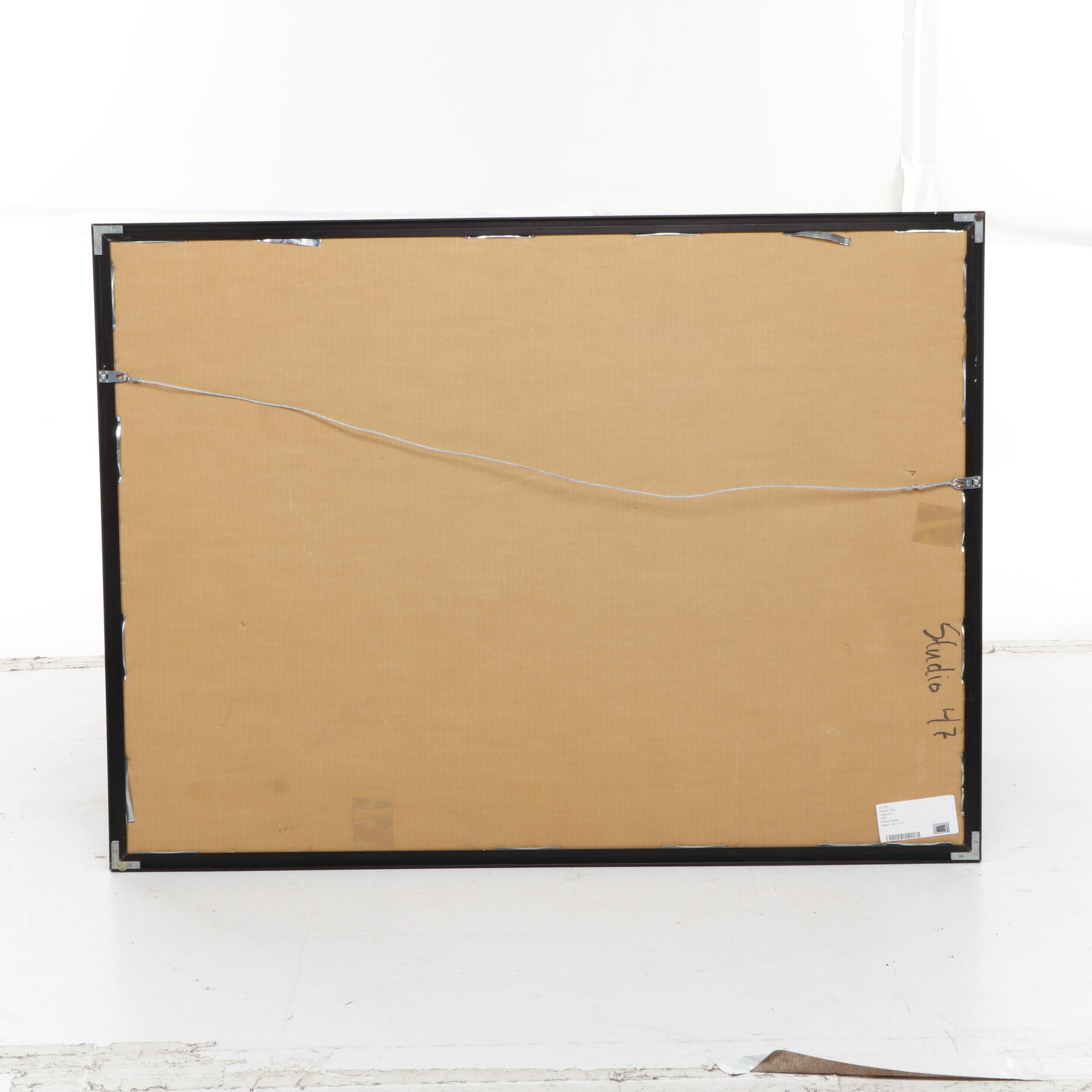 Kay Omata Abstract Mixed Media Painting