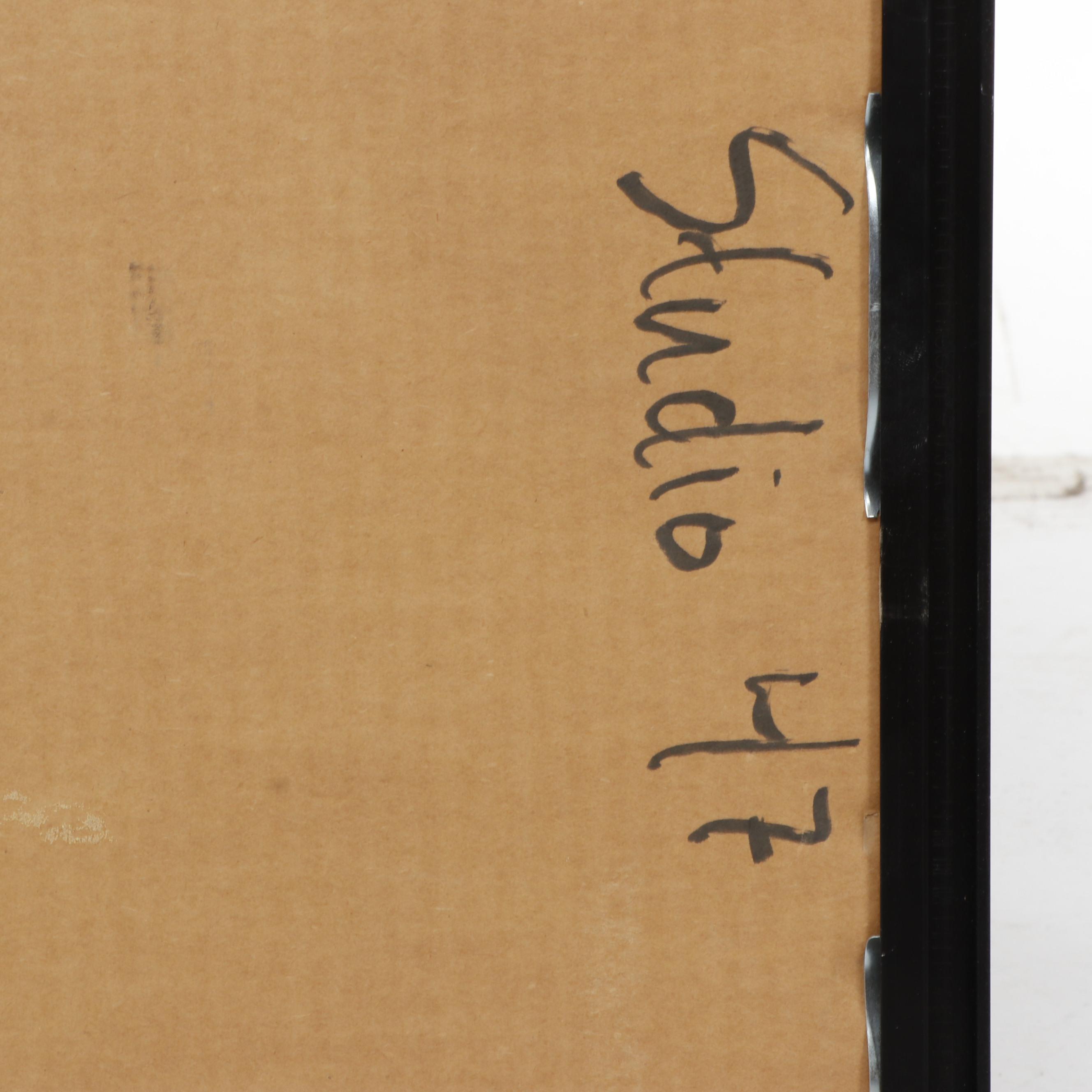 Kay Omata Abstract Mixed Media Painting