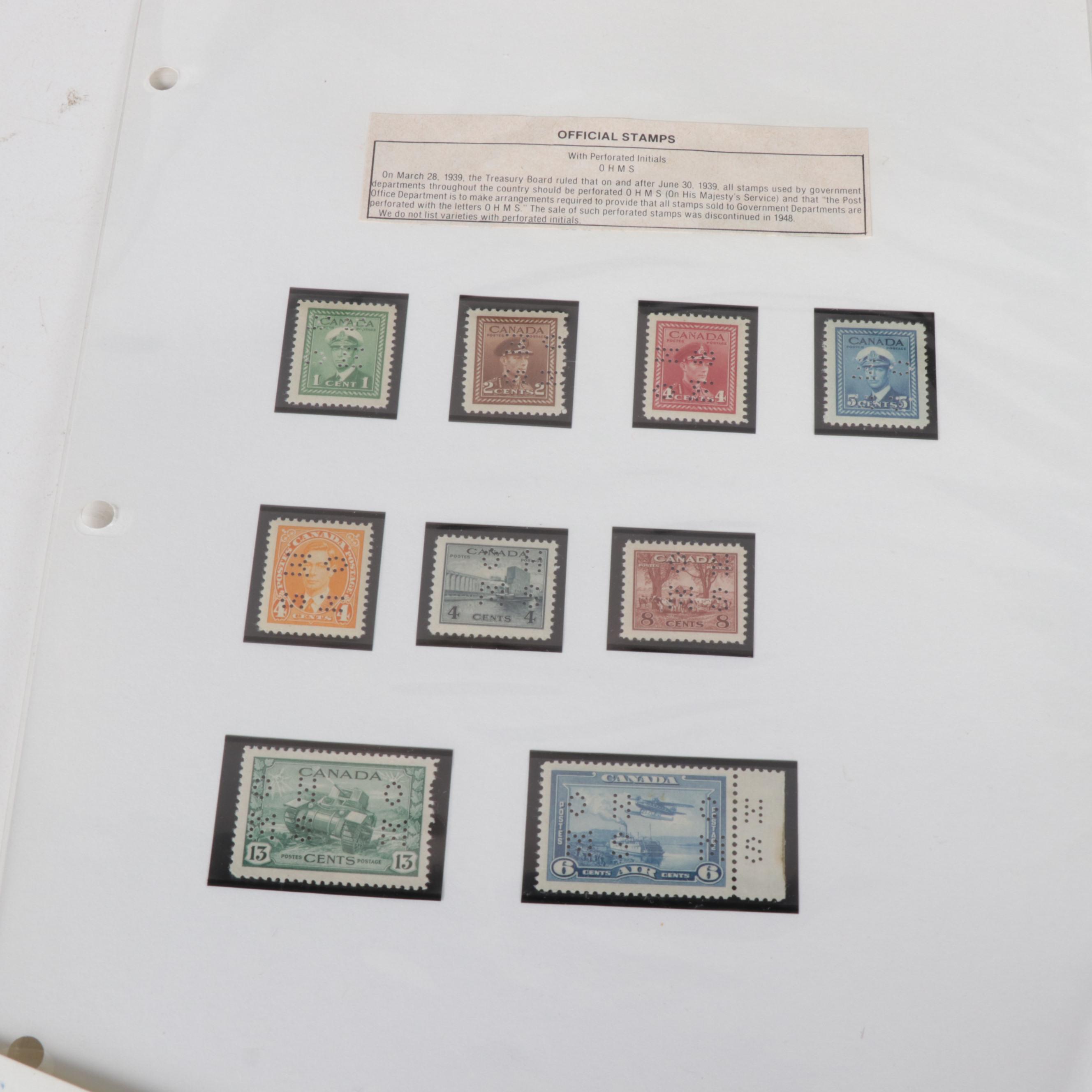 Canadian Stamp Collection
