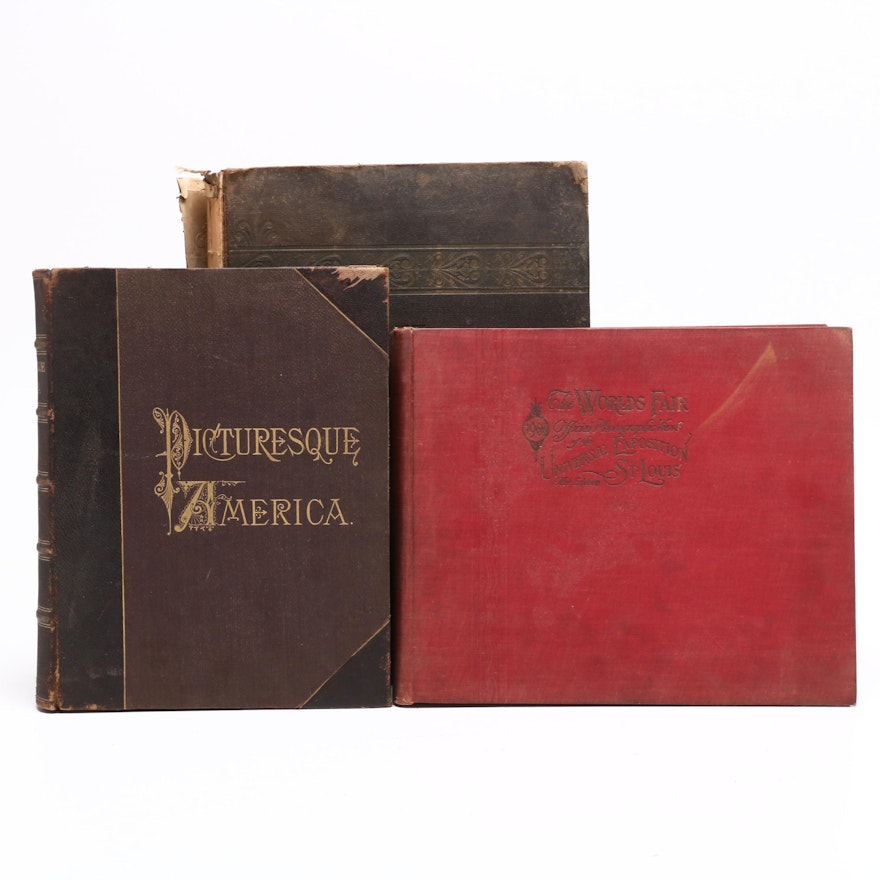 Illustrated Antique Hardcover Books