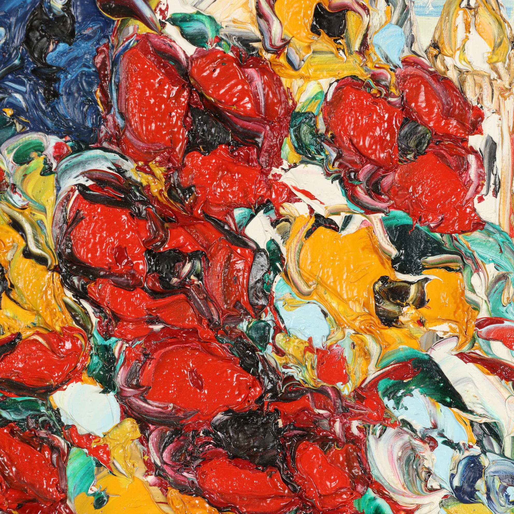 Patrick Hugonnot Oil Painting "Bouquet de Fleurs"