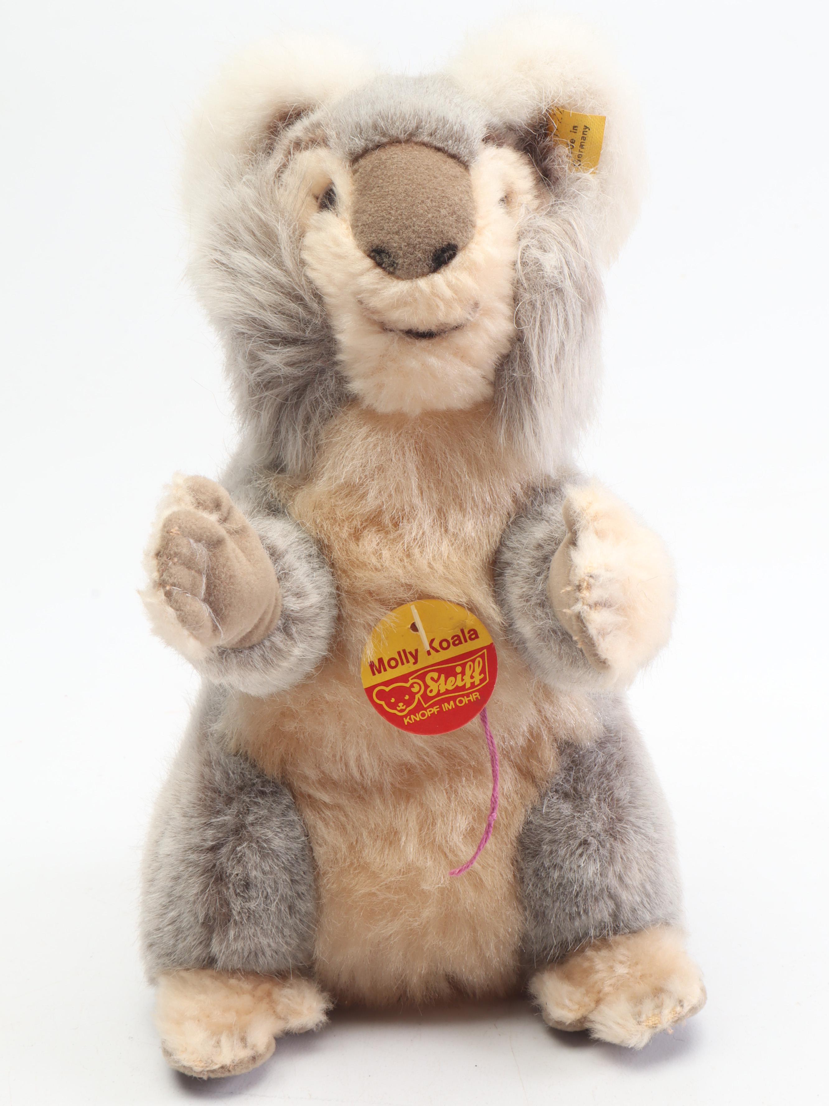 Steiff Original Plush Mohair Animals, Mid to Late 20th Century