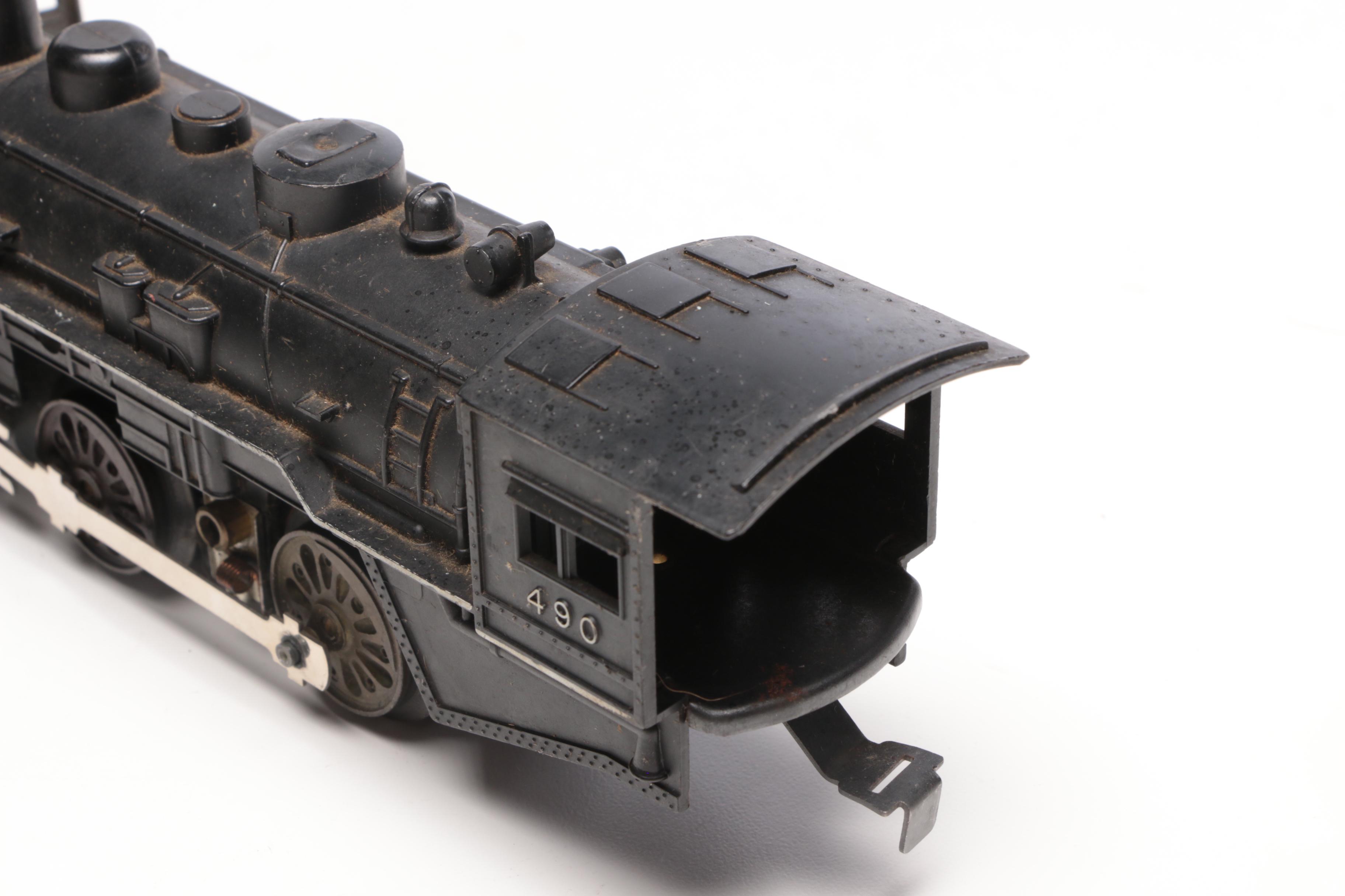 Pre-War Lionel Model Train Cars with Track, 1930s Vintage