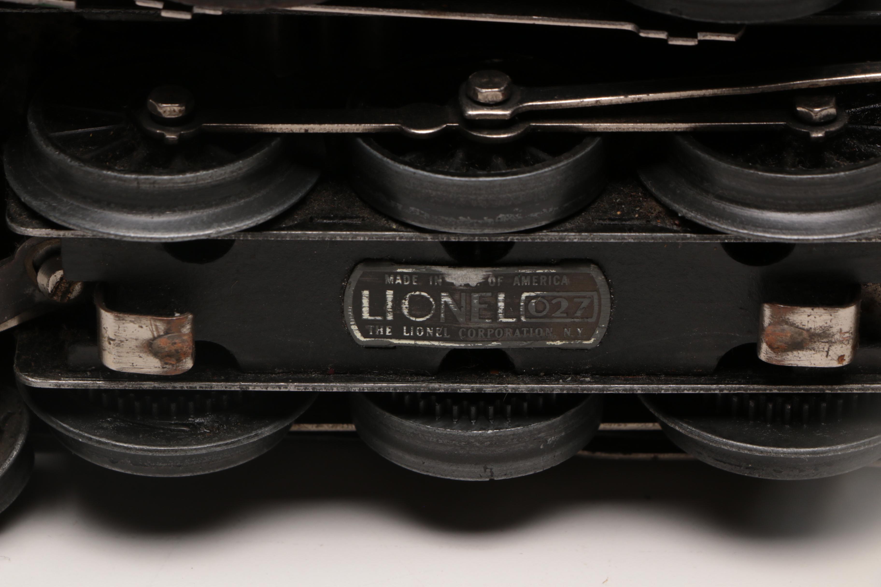 Pre-War Lionel Model Train Cars with Track, 1930s Vintage