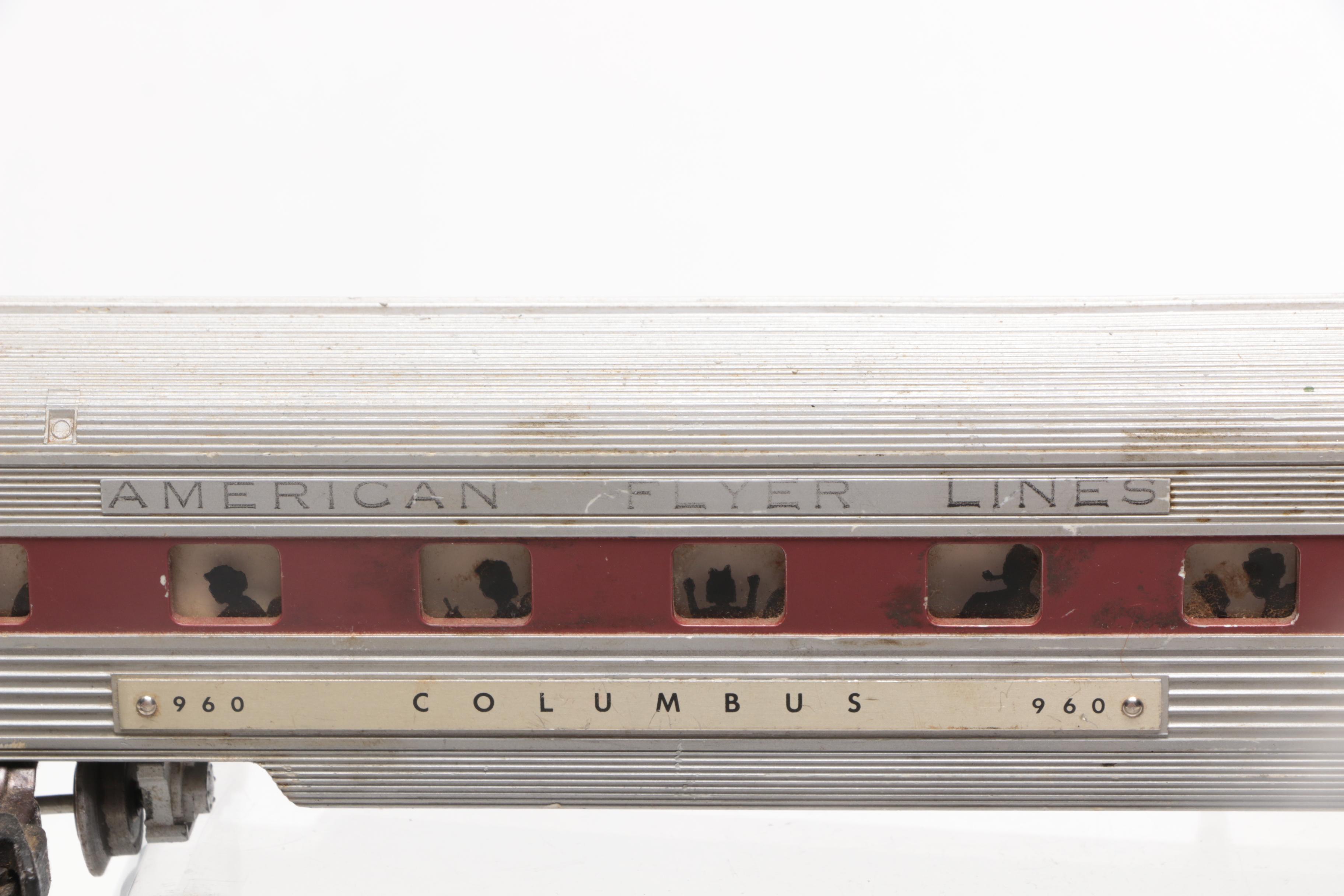 Pre-War Lionel Model Train Cars with Track, 1930s Vintage