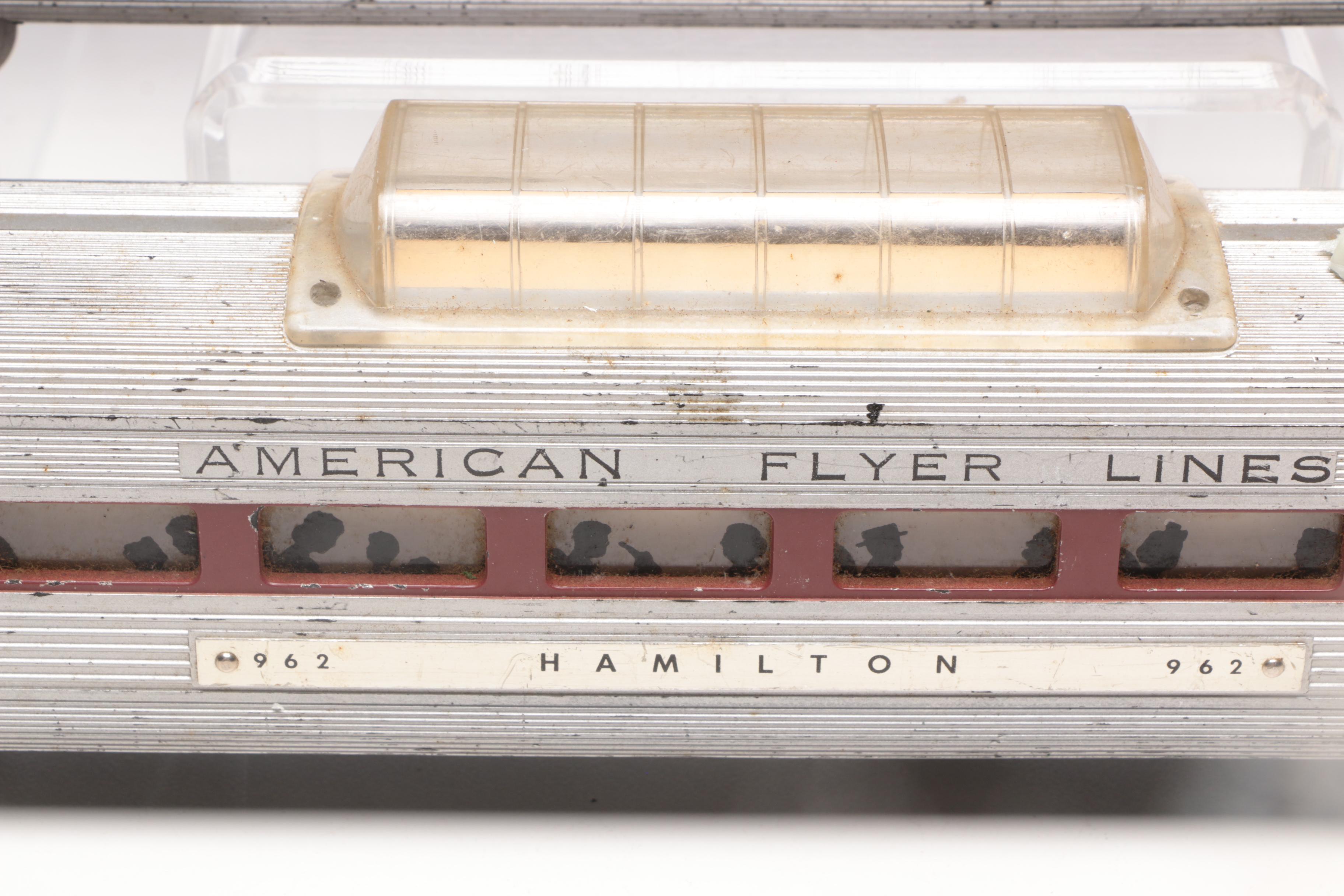 Pre-War Lionel Model Train Cars with Track, 1930s Vintage