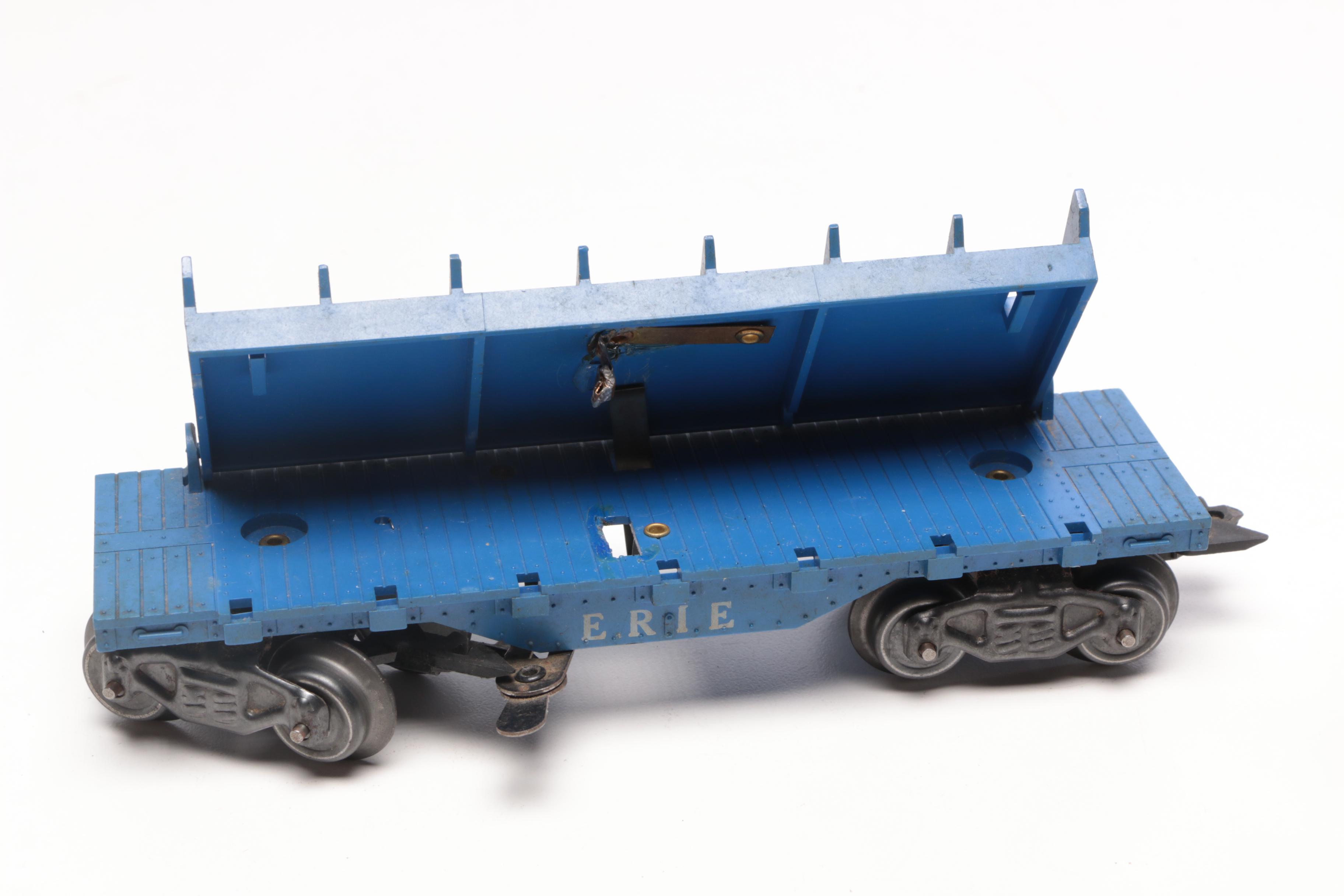 Pre-War Lionel Model Train Cars with Track, 1930s Vintage