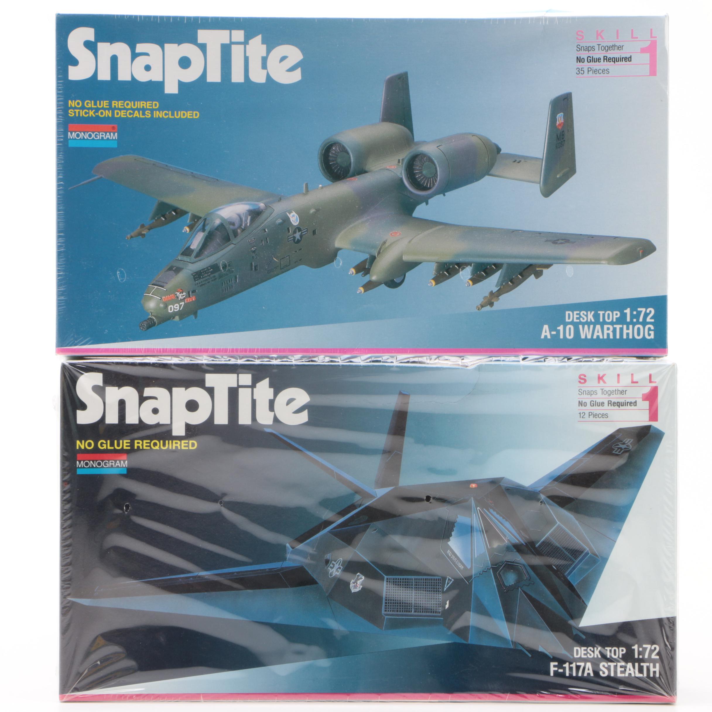 Military Fighter Plane Model Kits and a "General Patton II" Medium Tank Model