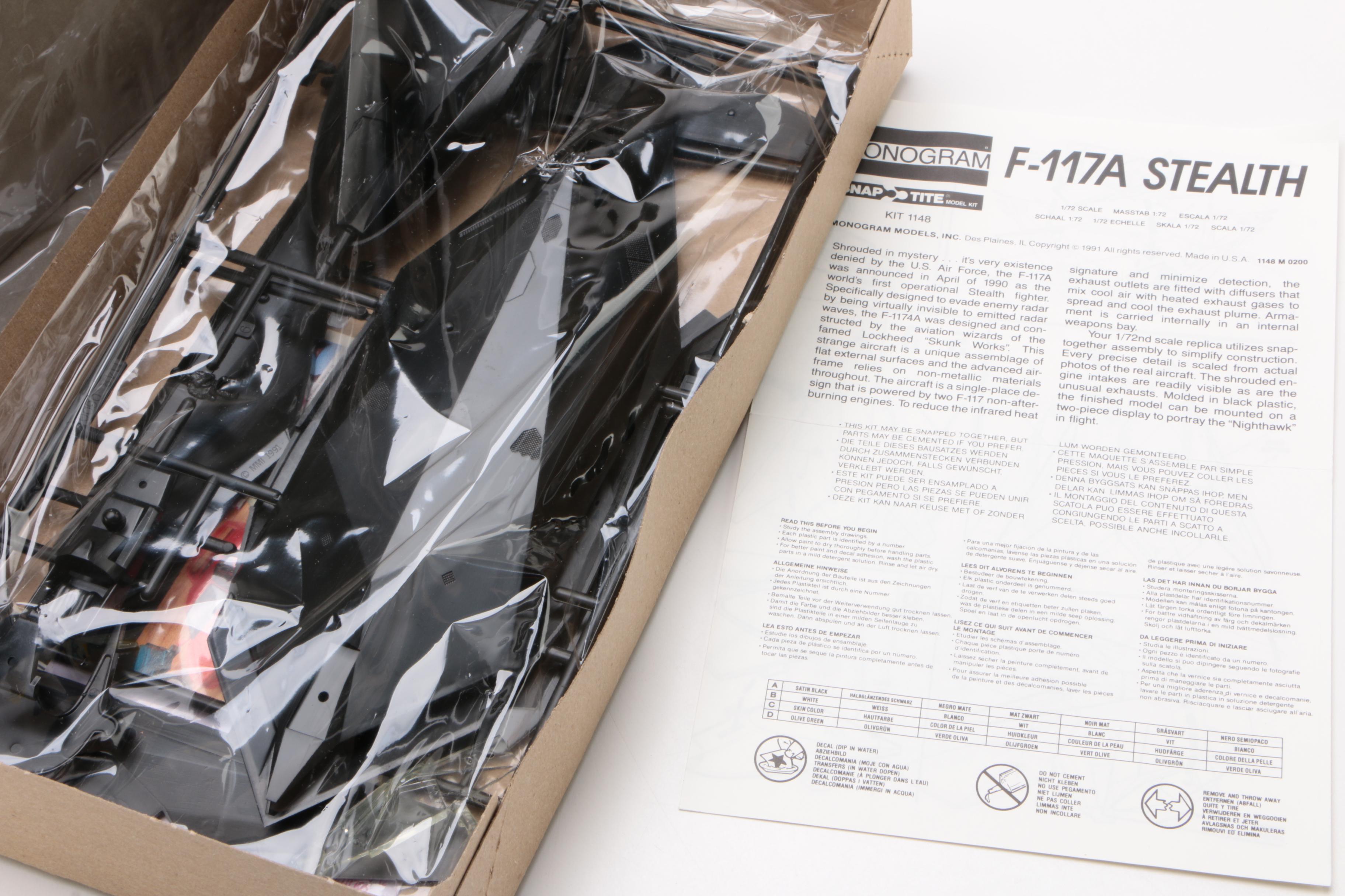 Military Fighter Plane Model Kits and a "General Patton II" Medium Tank Model