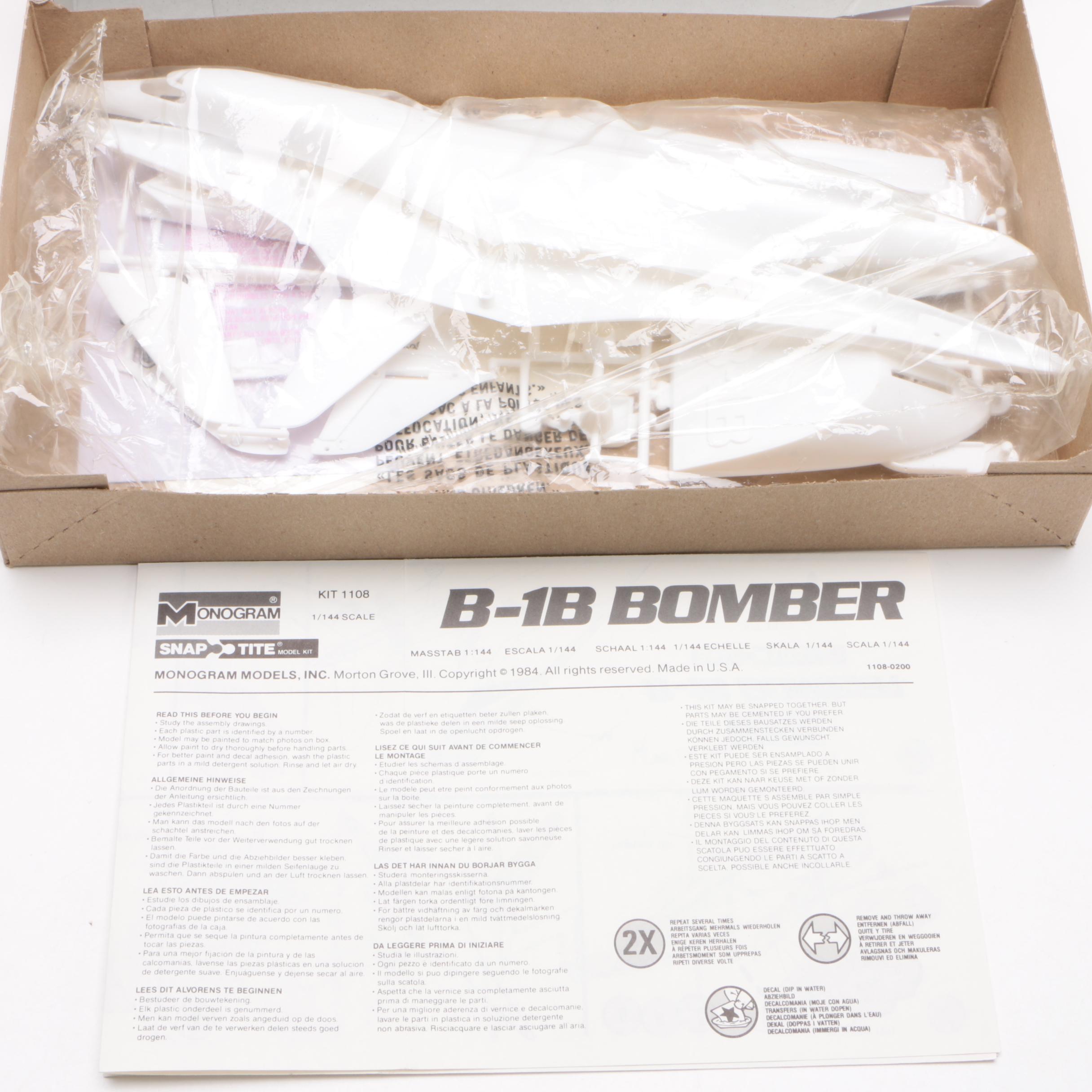 Military Fighter Plane Model Kits and a "General Patton II" Medium Tank Model