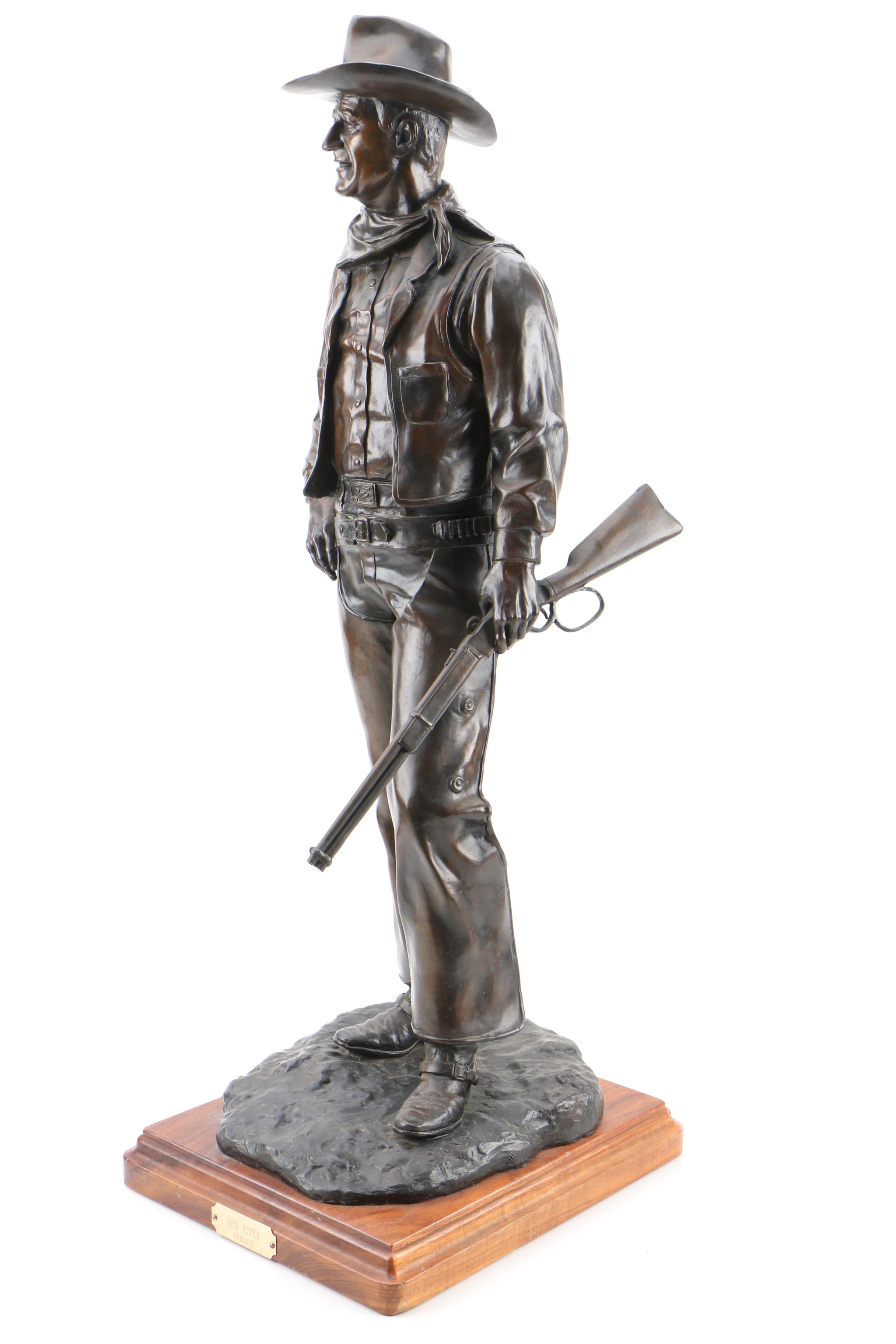 Jesse Corsaut Limited Edition Sculpture of John Wayne "Red River"