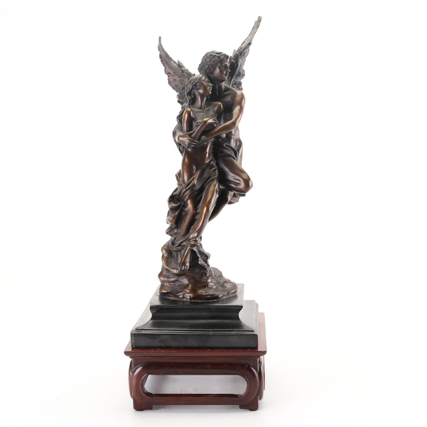 Bronze Statuette of Cupid and Psyche