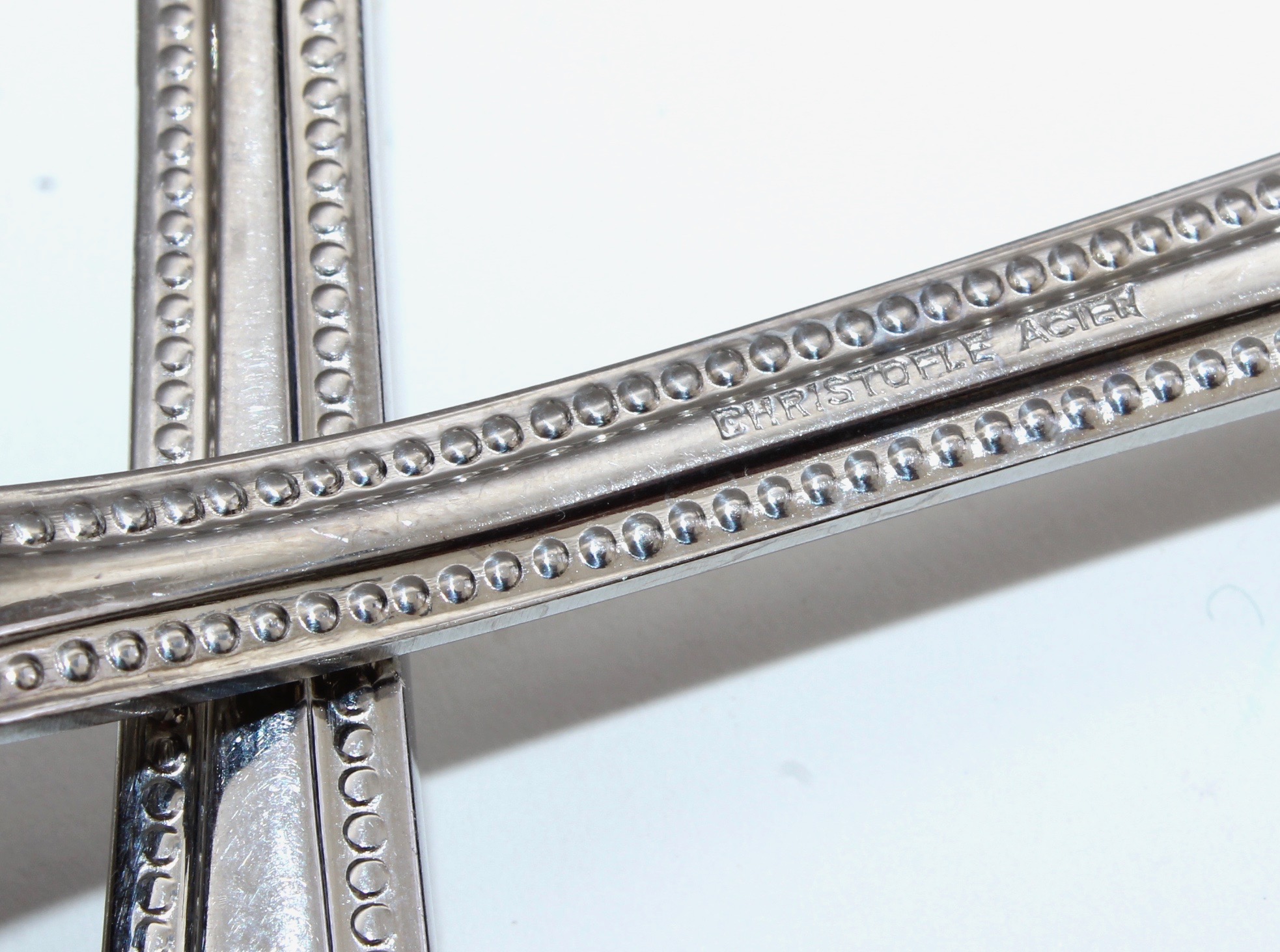 Christofle Stainless Steel Flatware "Acier" Pattern