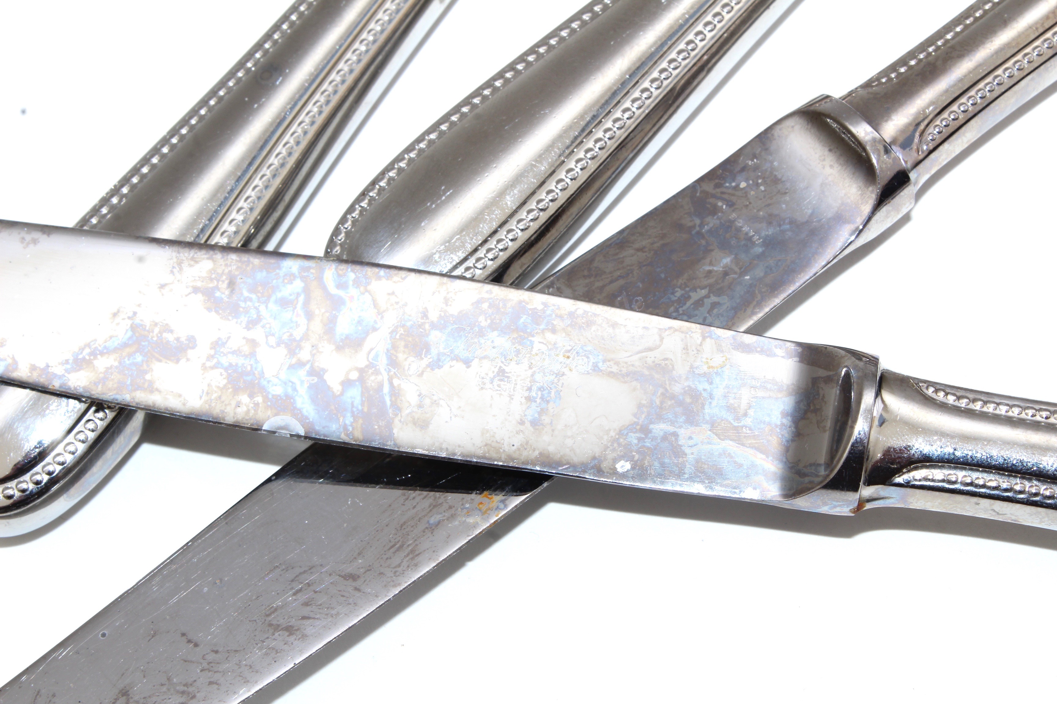 Christofle Stainless Steel Flatware "Acier" Pattern