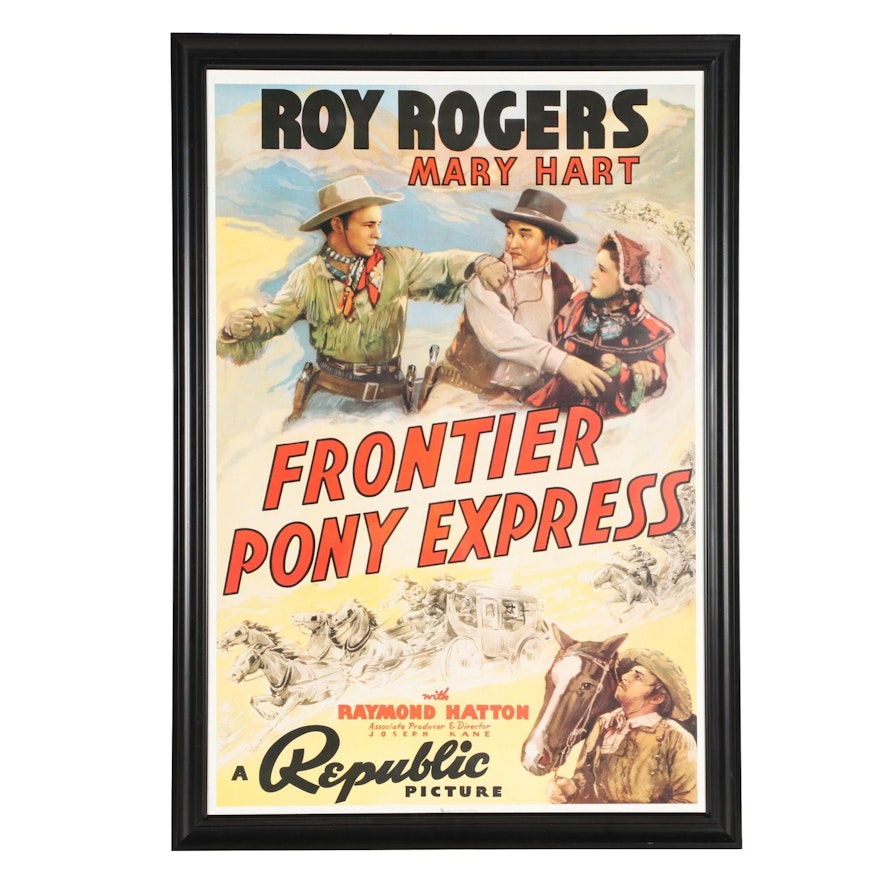 Roy Rogers Movie Poster "Frontier Pony Express"