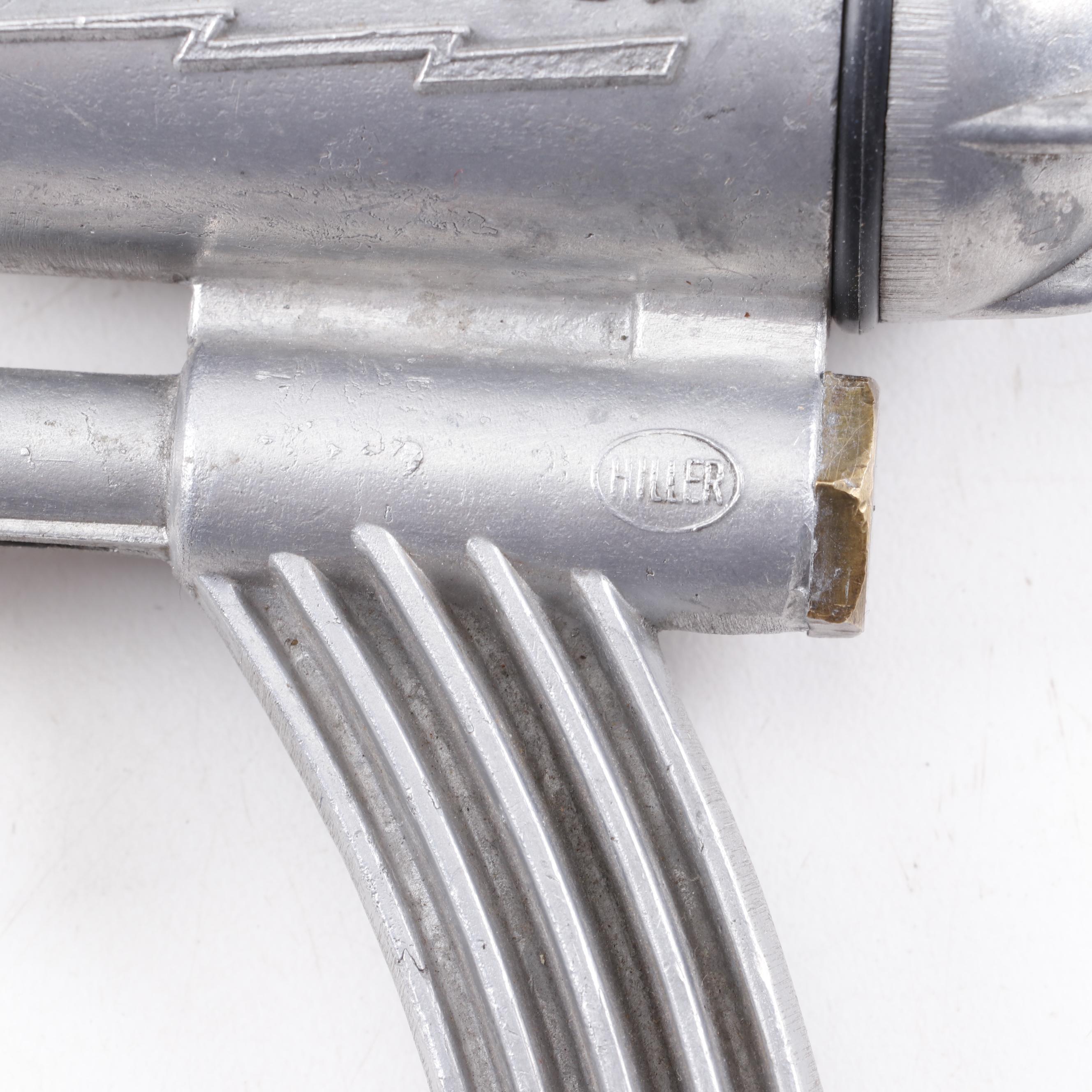Hiller Metal "Atom Ray Gun" Water Pistol, Late 1940s