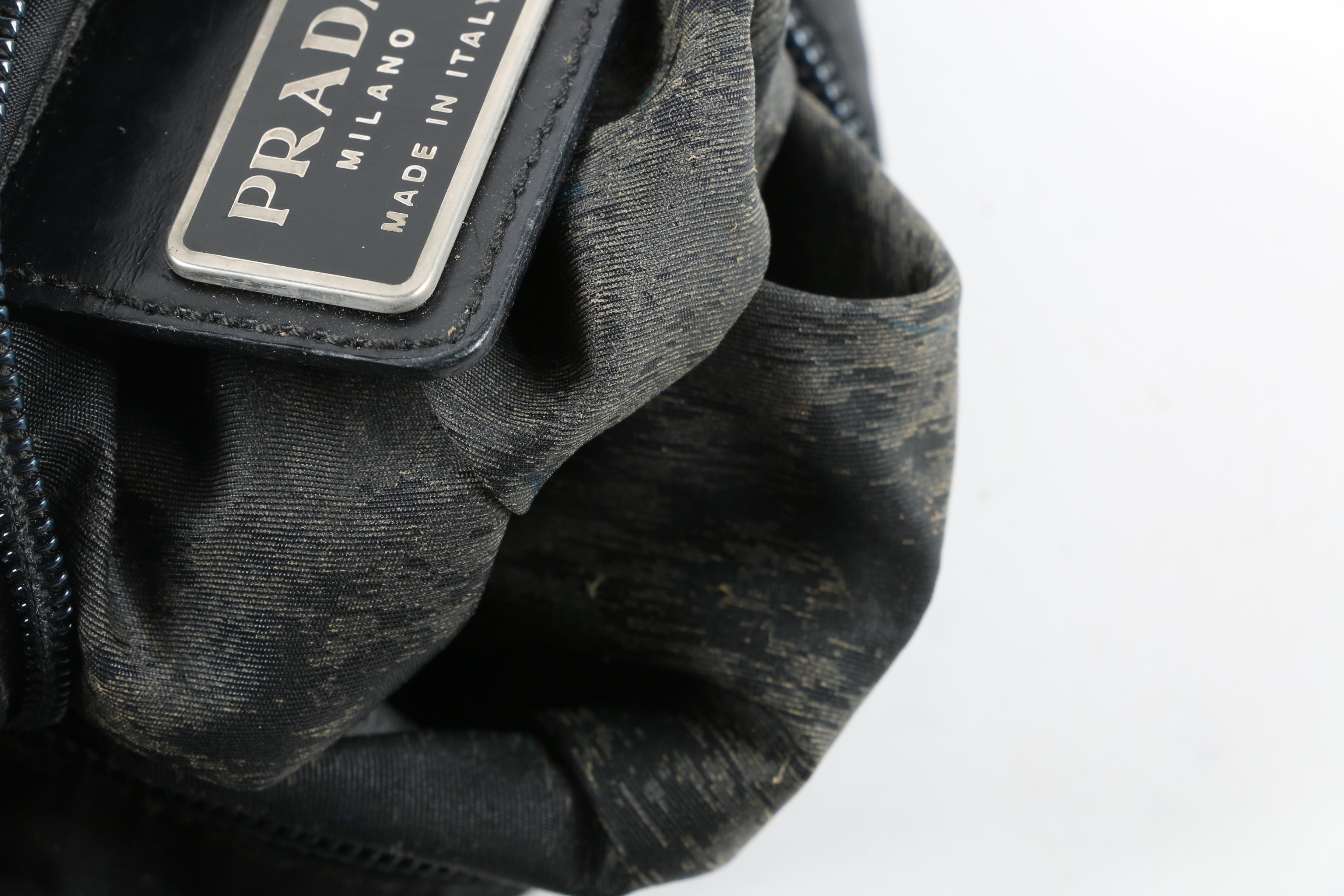 Prada Black Nylon and Crossbody Slip Bag