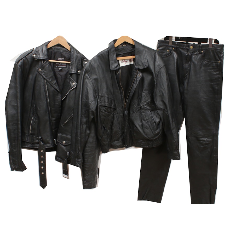 Wilsons Leather Jackets and Zantiana Leather Pants