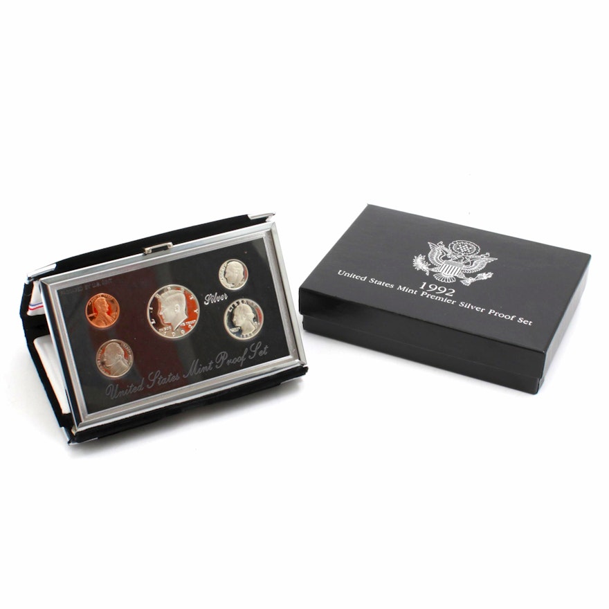 1992 United States Premier Silver Proof Coin Set