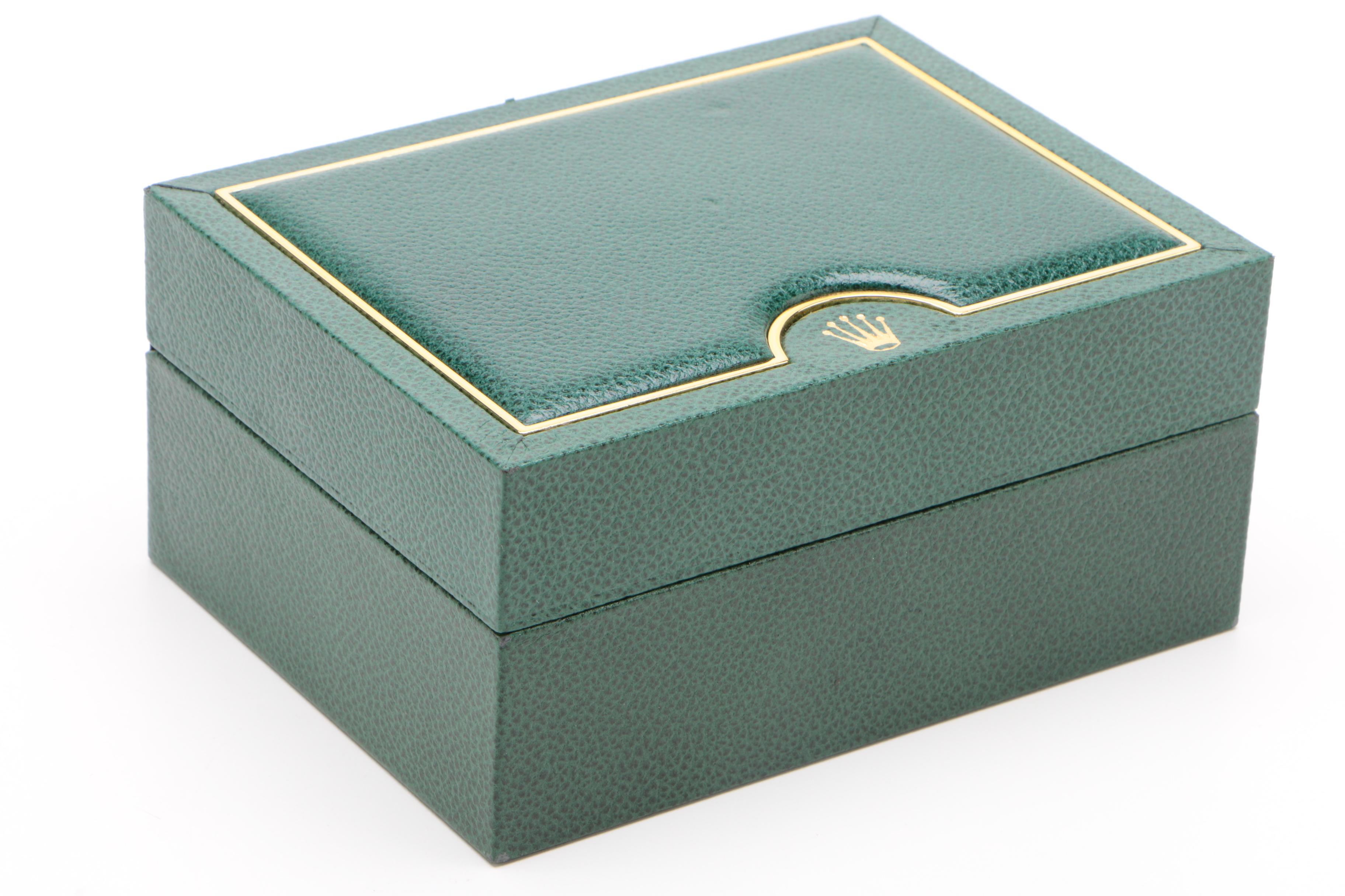 Rolex Green Leather Watch Case with Rolex "Oyster" Box