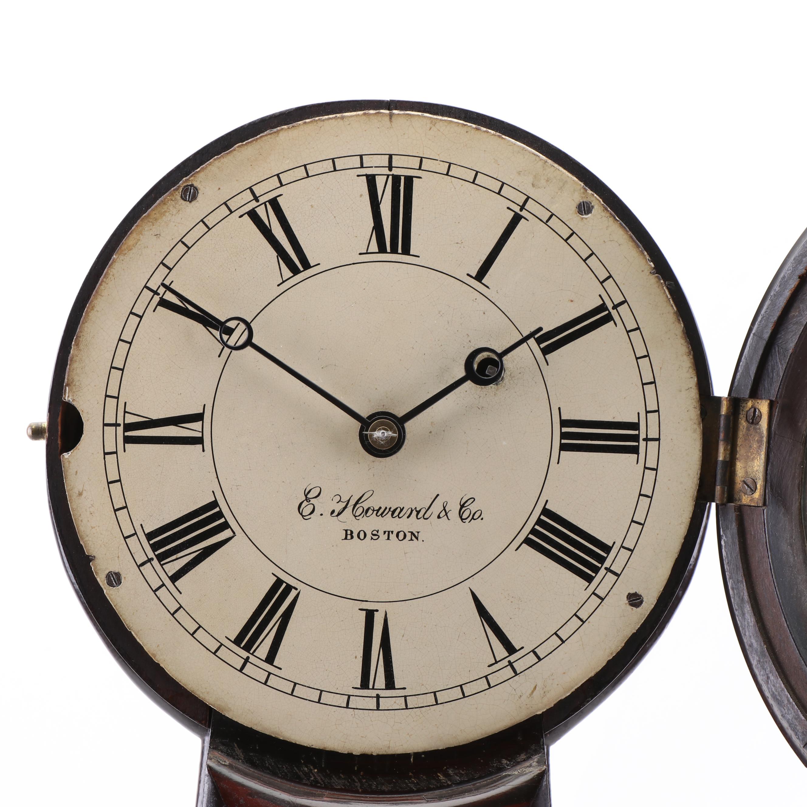 E. Howard & Co. Rosewood and Églomisé Banjo Clock, circa 1860