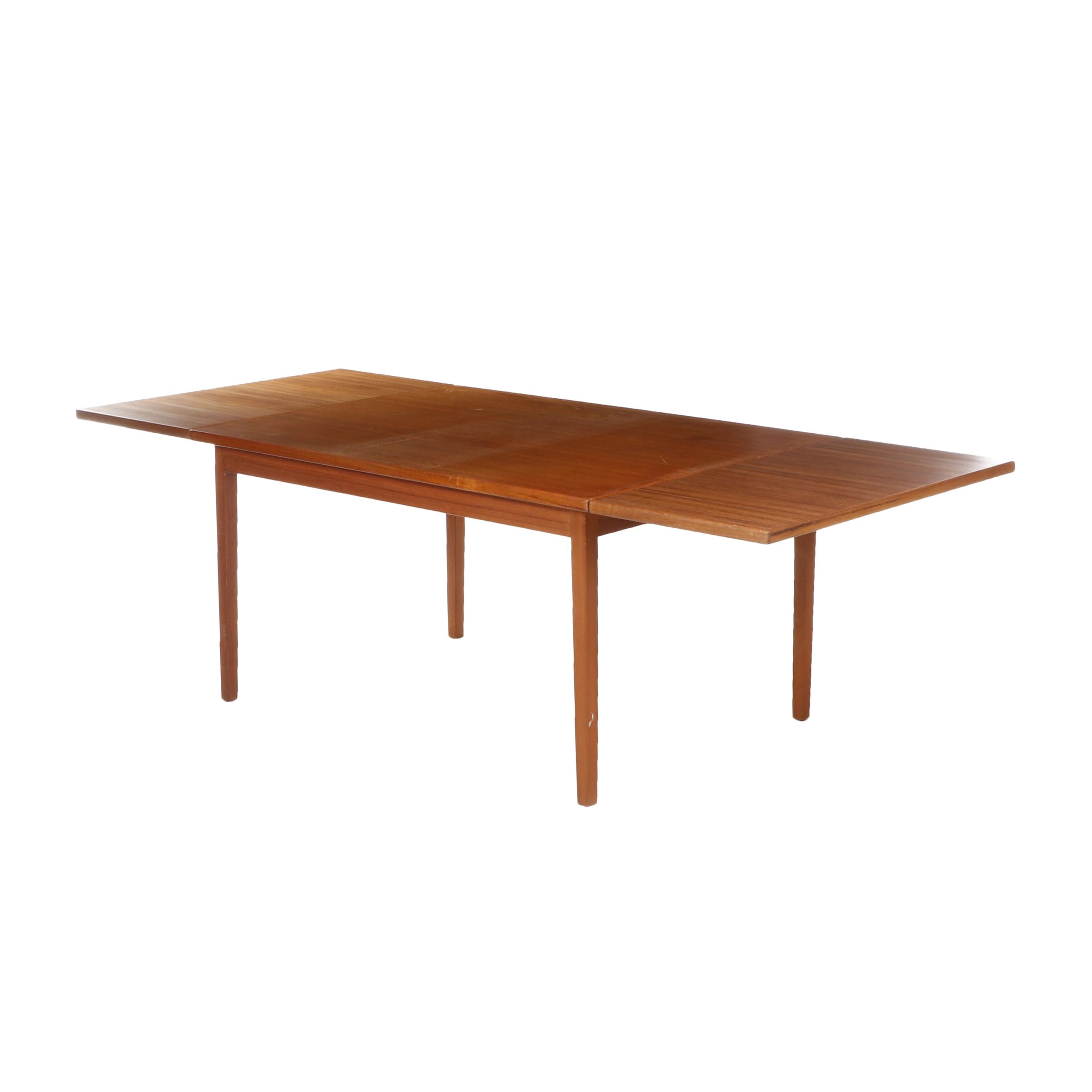 Contemporary Danish Modern Teak Veneered Dining Table