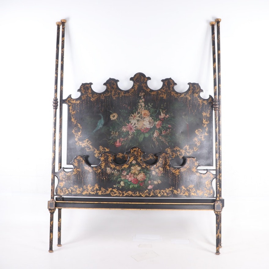 Queen Size Chinoiserie Poster Bed