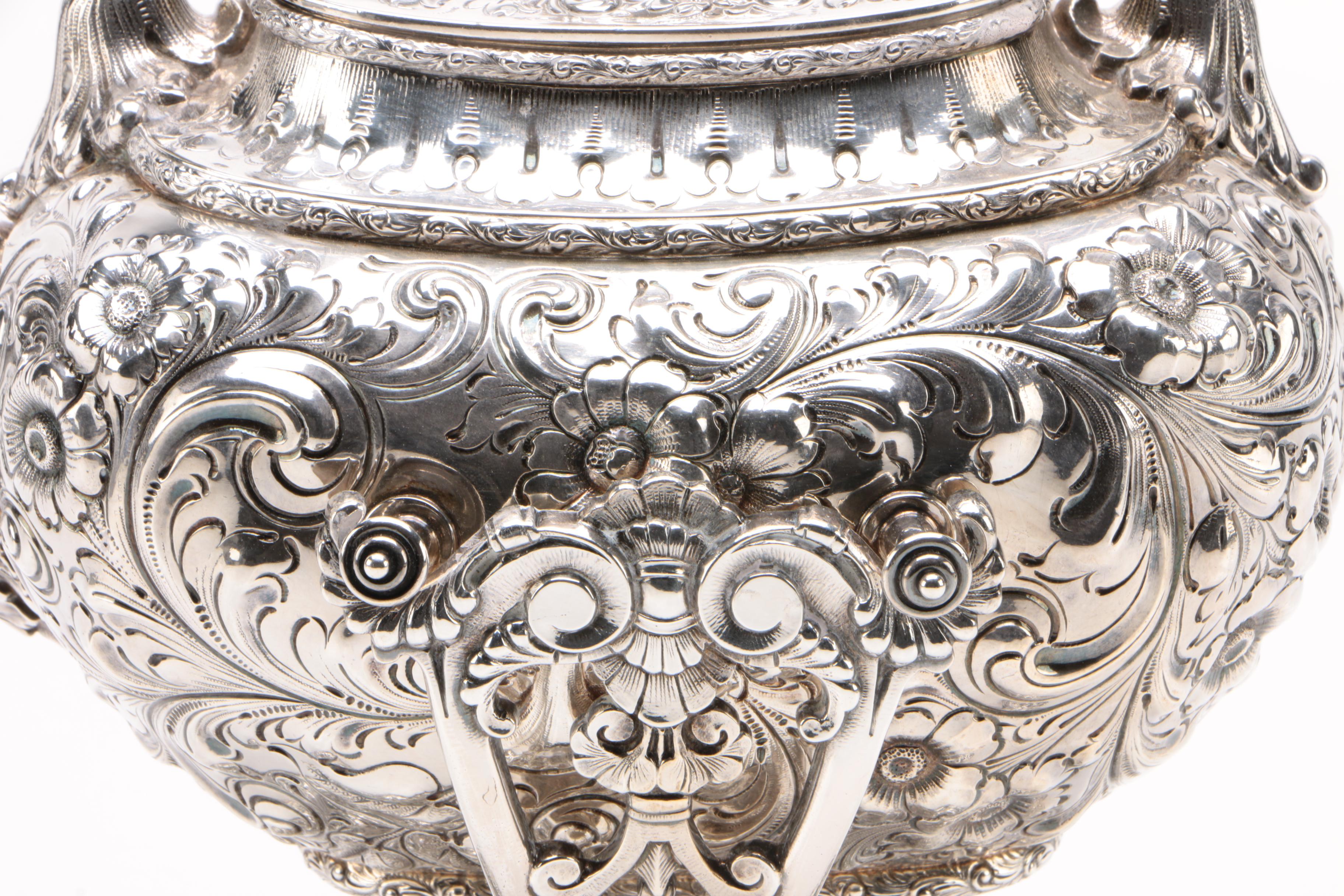 Bailey, Banks & Biddle Sterling Silver Tea Kettle on Stand, Late 19th Century