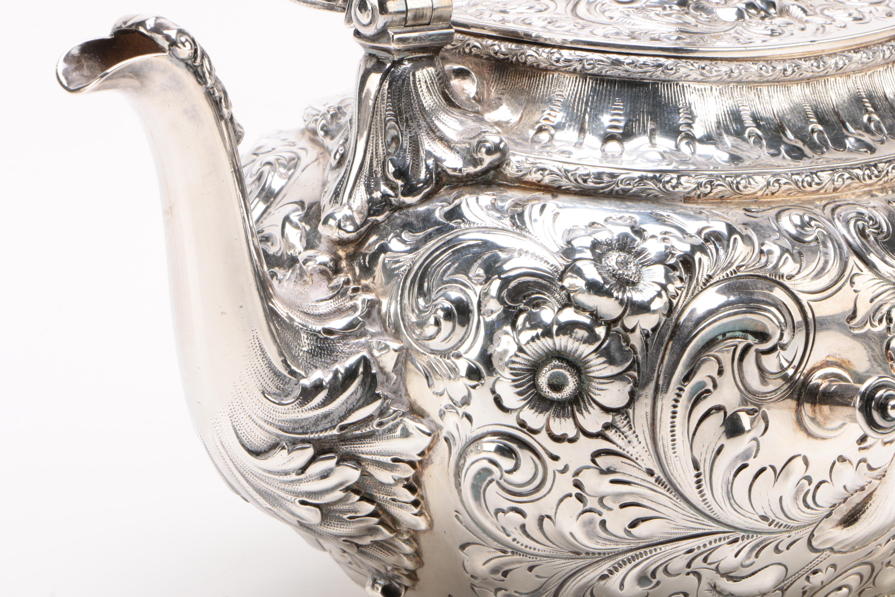 Bailey, Banks & Biddle Sterling Silver Tea Kettle on Stand, Late 19th Century